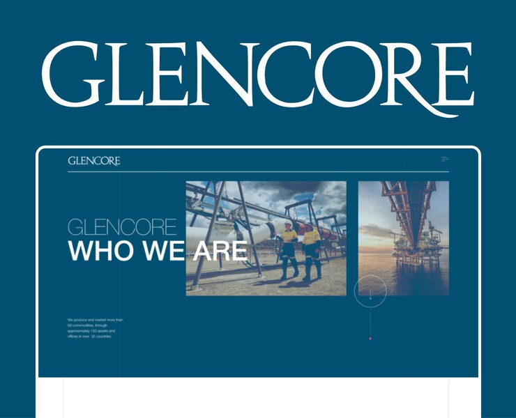 GLENCORE corporate website — Интерфейсы, Анимация на Dprofile