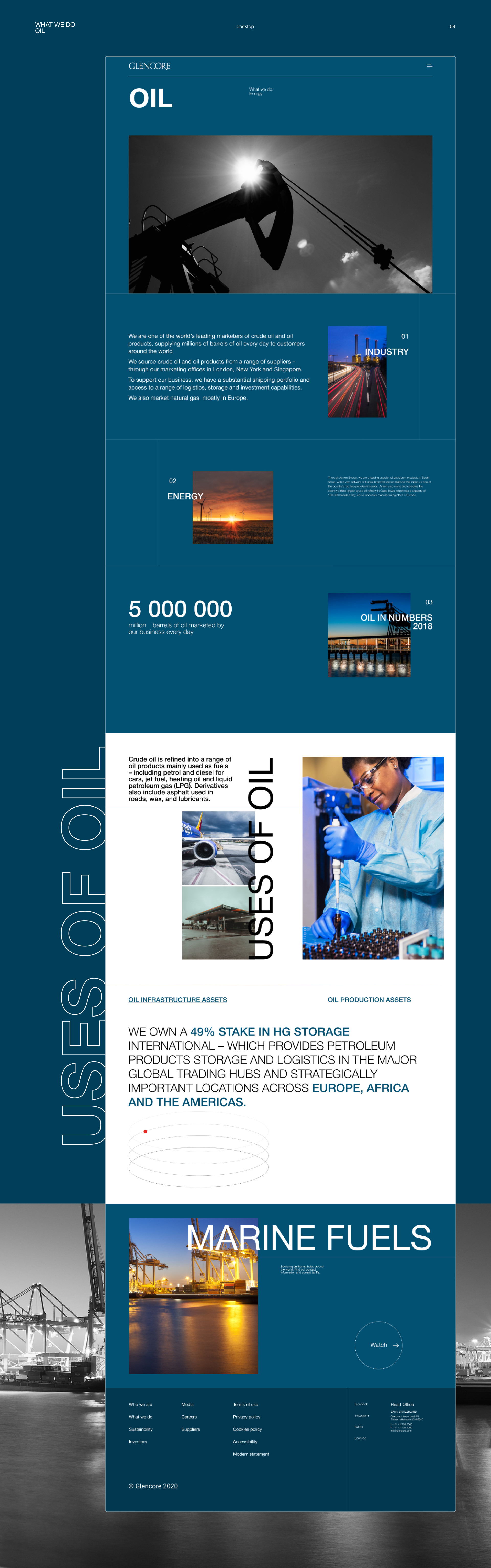 GLENCORE corporate website — Изображение №11 — Интерфейсы, Анимация на Dprofile