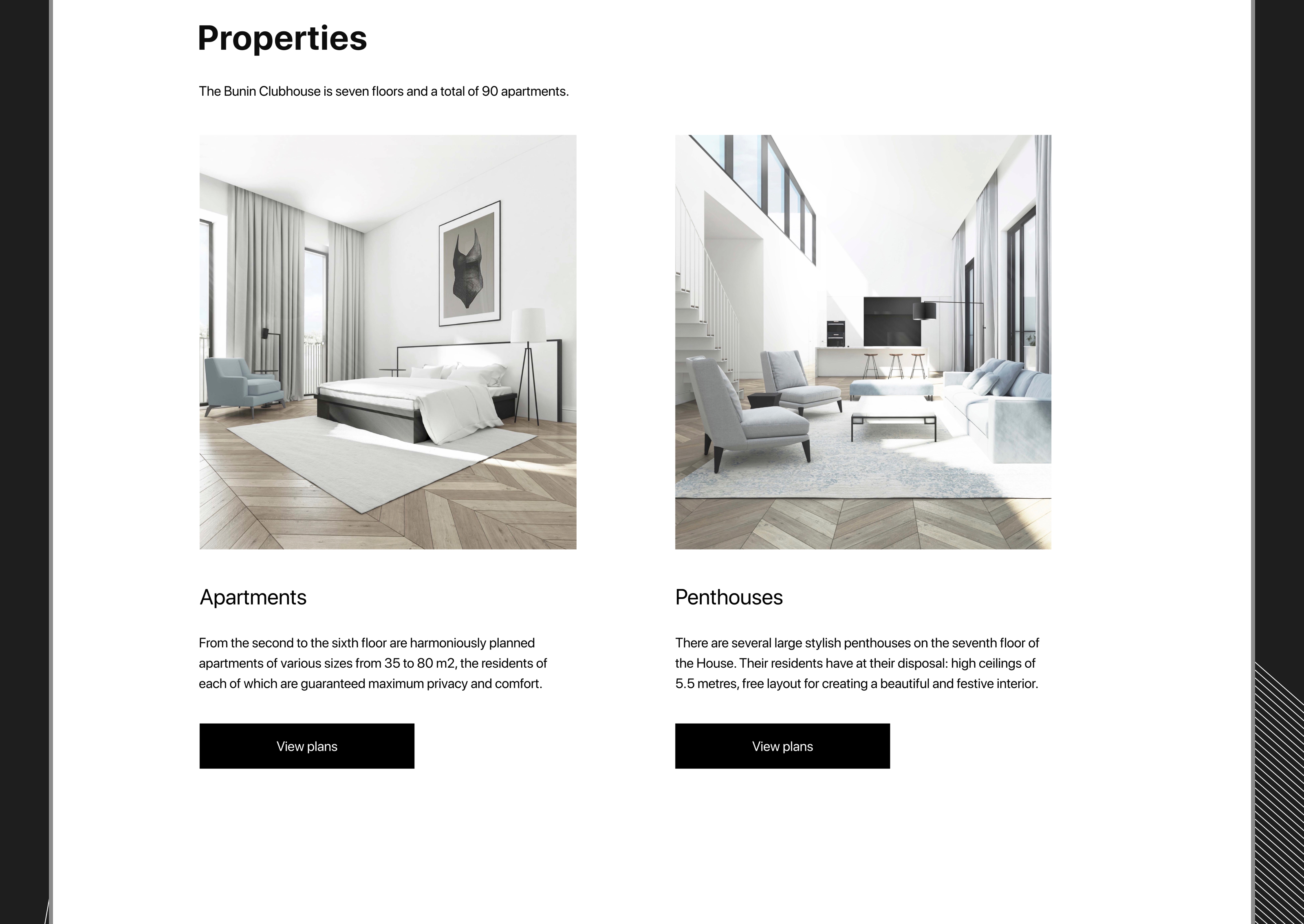 BUNIN – Real Estate — Изображение №8 — Интерфейсы на Dprofile