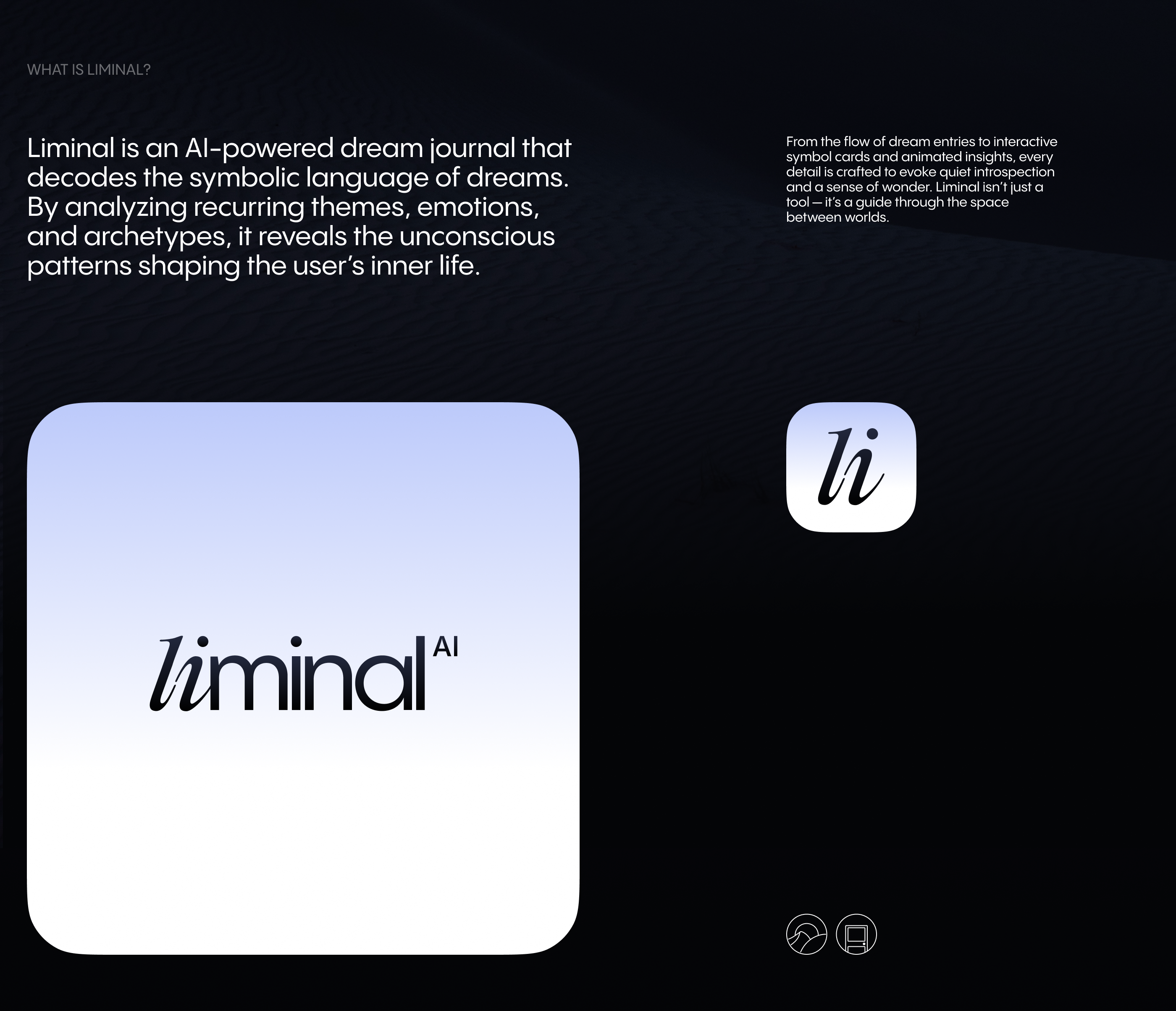 Liminal AI — Изображение №2 — Интерфейсы, Анимация на Dprofile