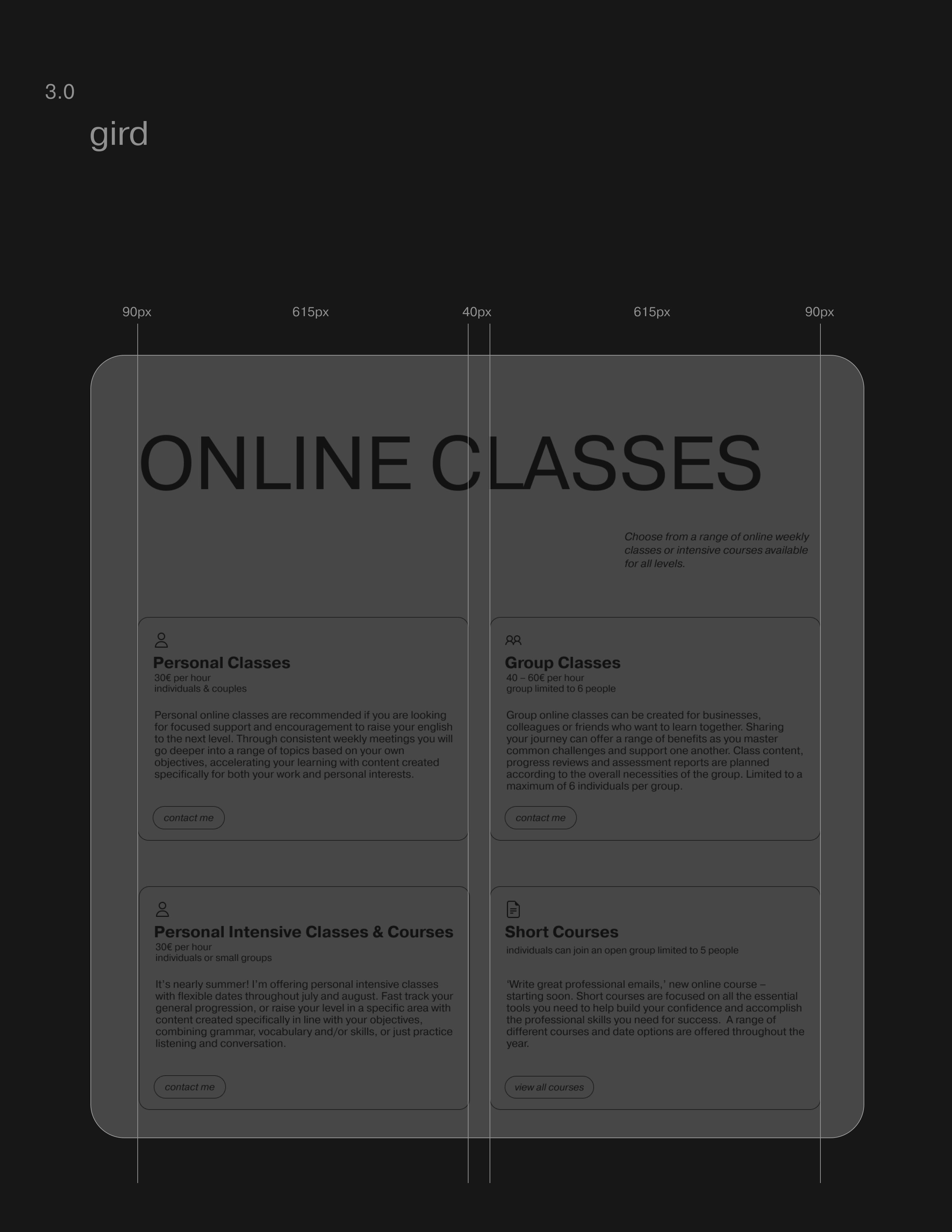 Landing page| English teacher | Online course — Изображение №8 — Интерфейсы, Анимация на Dprofile
