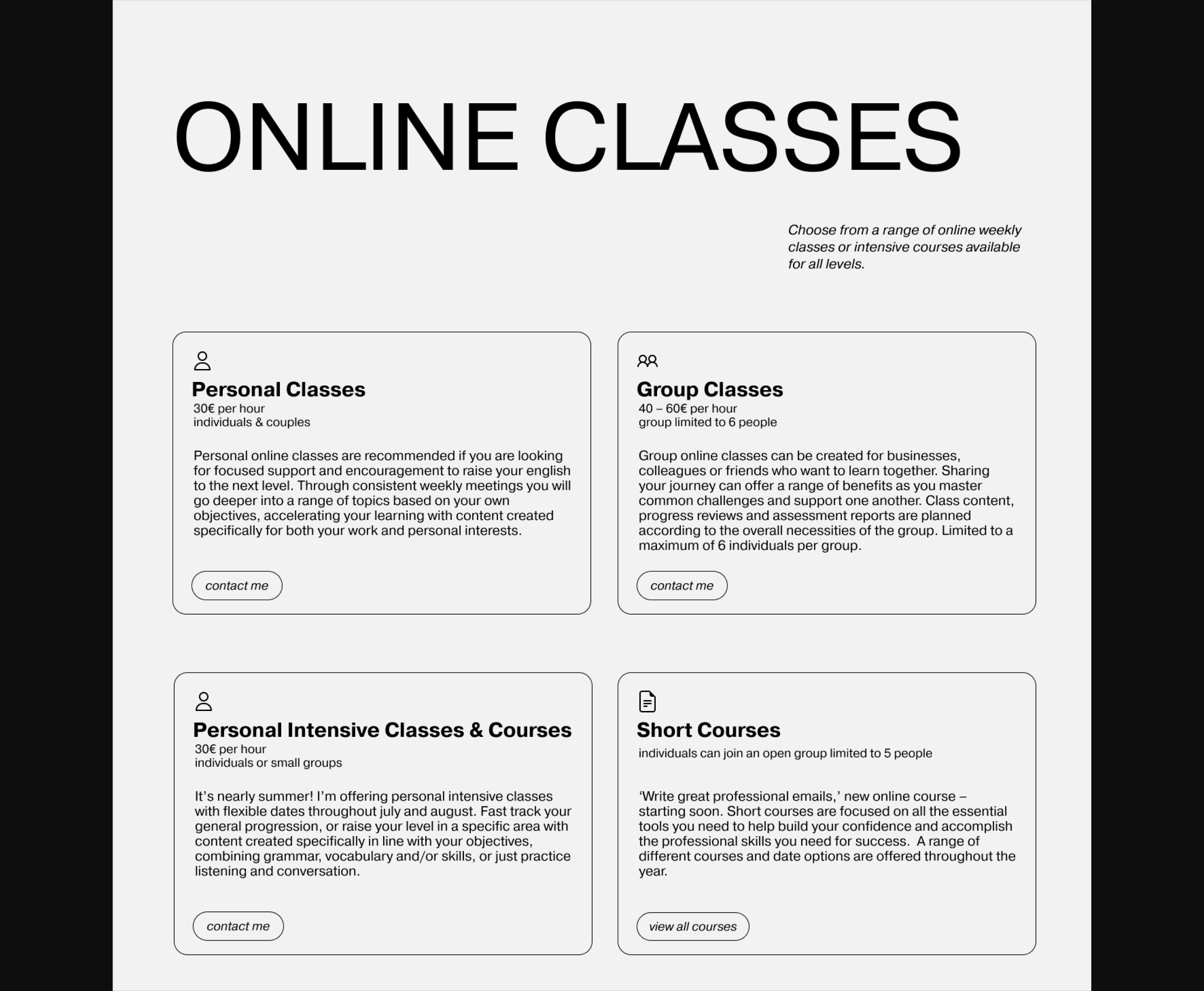 Landing page| English teacher | Online course — Изображение №4 — Интерфейсы, Анимация на Dprofile