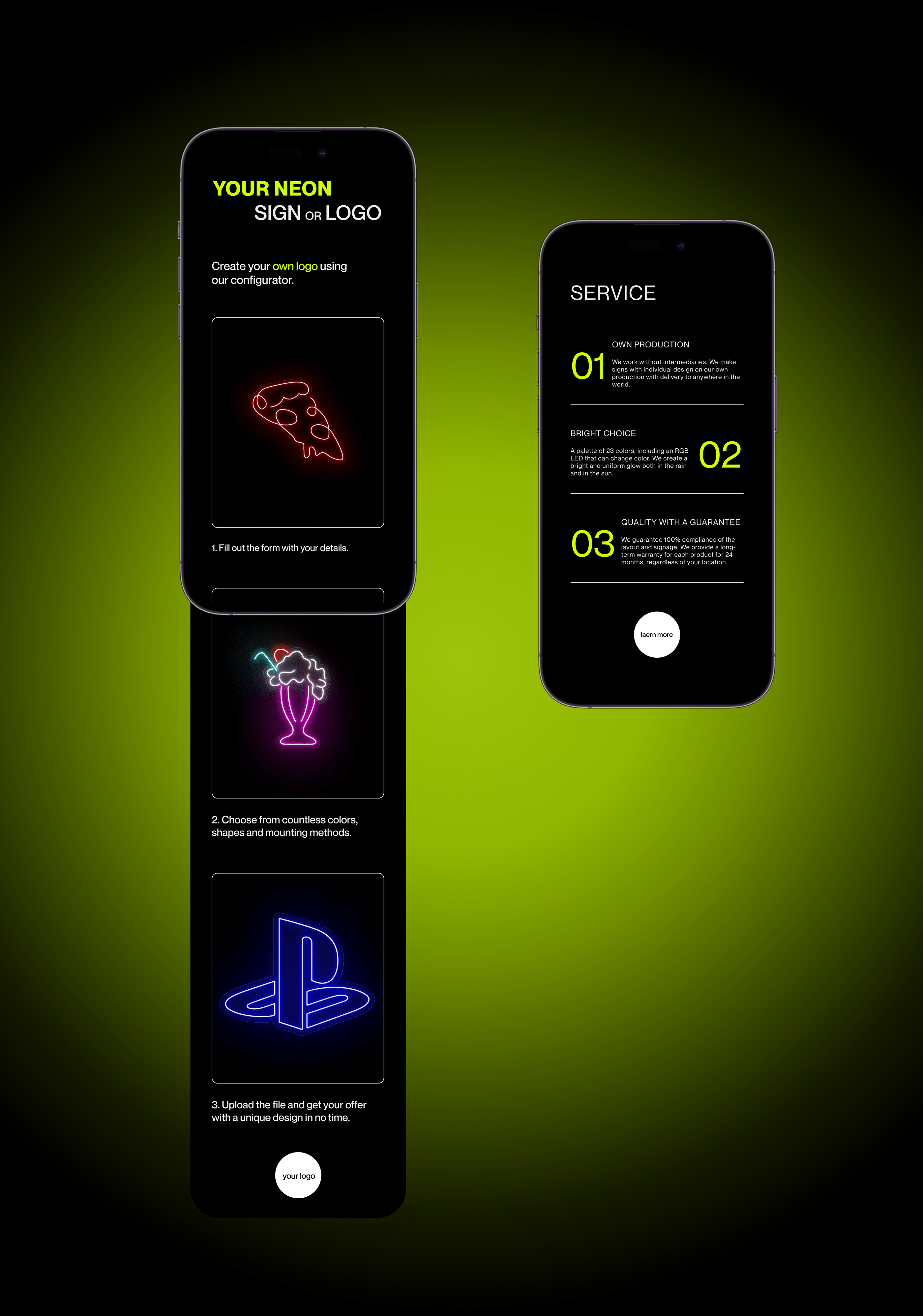 Neon sign | e-commerce — Изображение №4 — Интерфейсы, Анимация на Dprofile