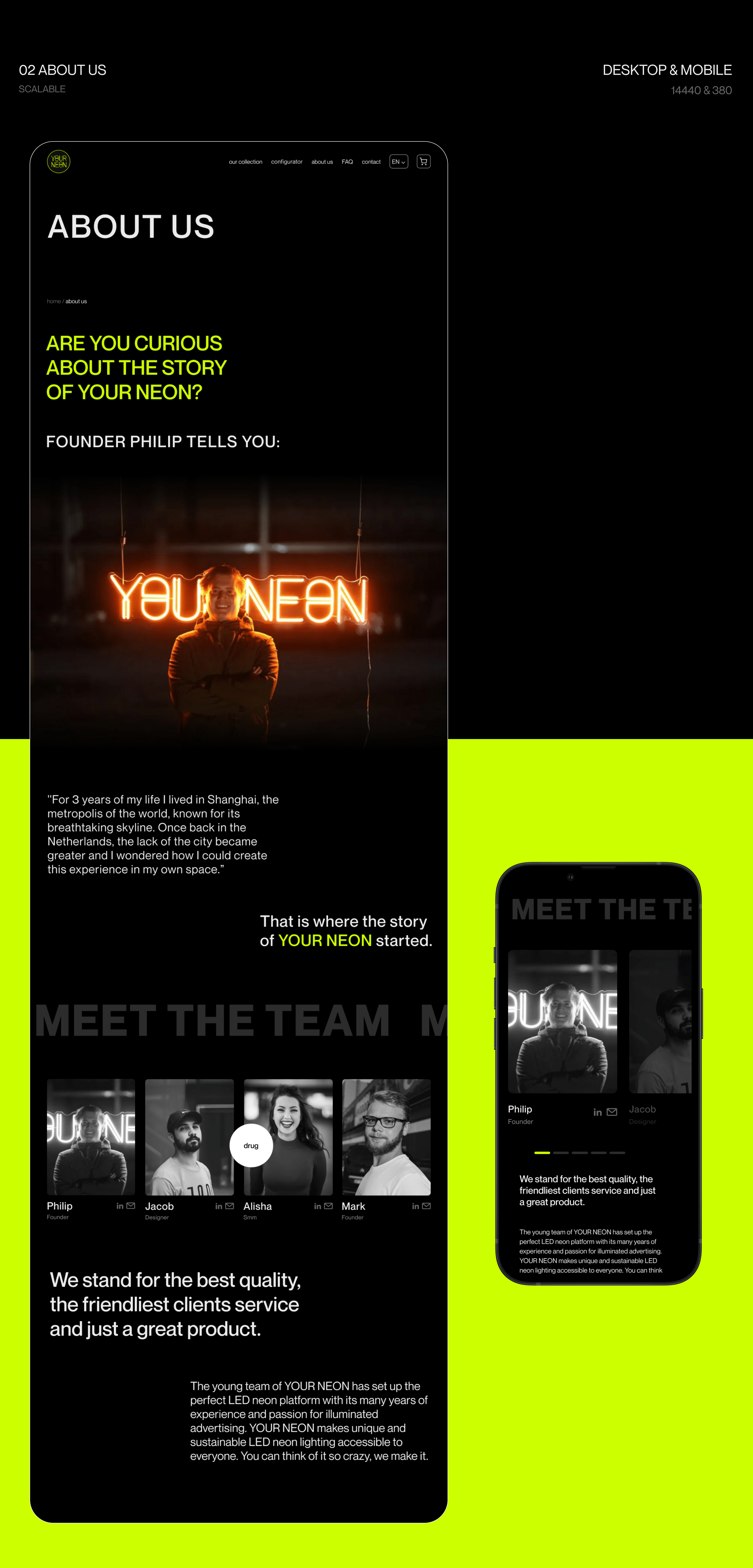 Neon sign | e-commerce — Изображение №5 — Интерфейсы, Анимация на Dprofile