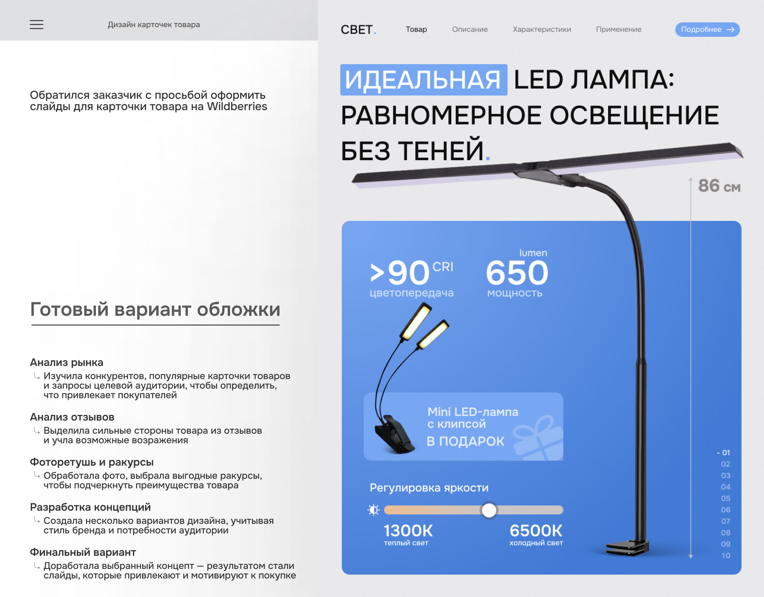 Дизайн карточки товара для маркетплейсов — Изображение №2 — Графика, Маркетинг на Dprofile