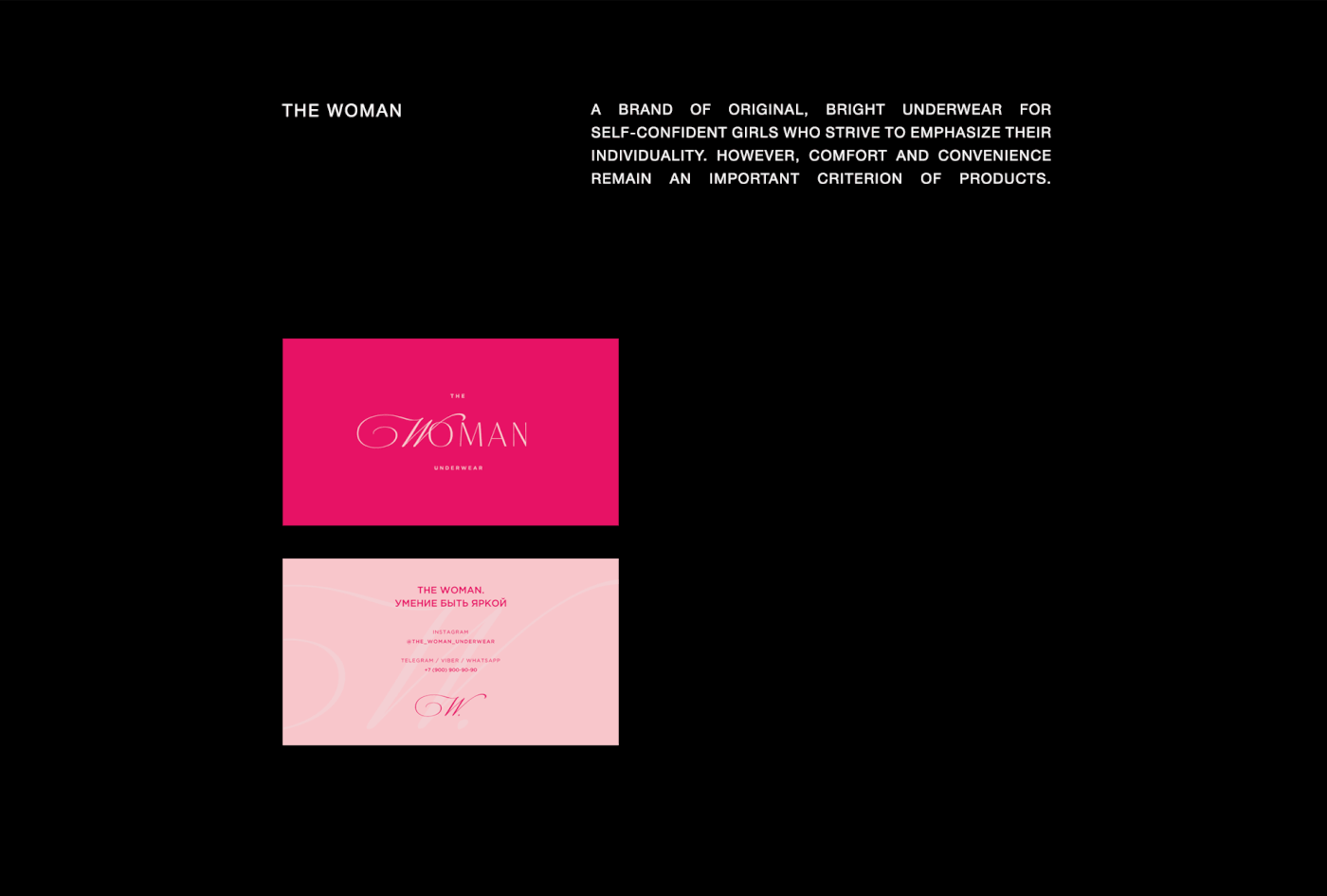 THE WOMAN — Изображение №2 — Брендинг на Dprofile
