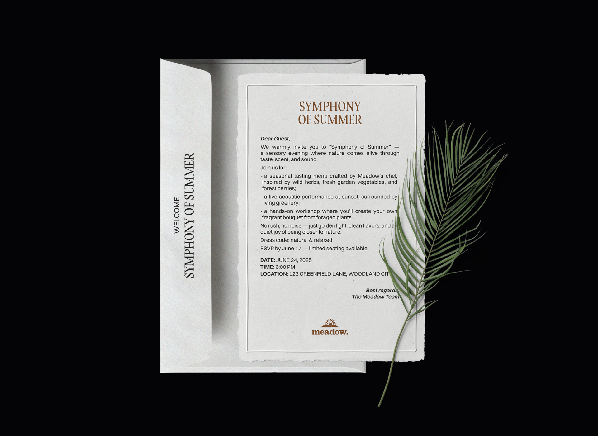 Фирменный стиль для ресторана Meadow — Изображение №6 — Брендинг на Dprofile