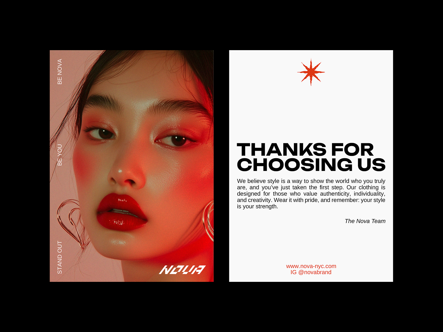 NOVA | ФИРМЕННЫЙ СТИЛЬ | ЛОГОТИП | БРЕНД ОДЕЖДЫ — Изображение №3 — Брендинг на Dprofile