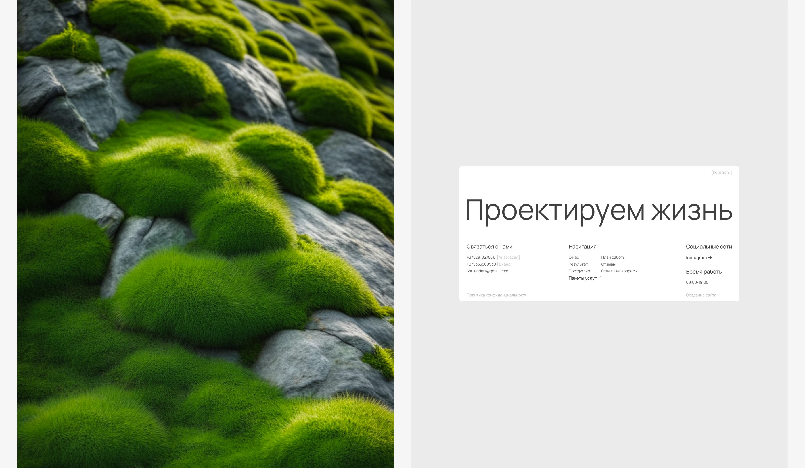 Сайт для студии ландшафтного дизайна — Изображение №11 — Интерфейсы на Dprofile