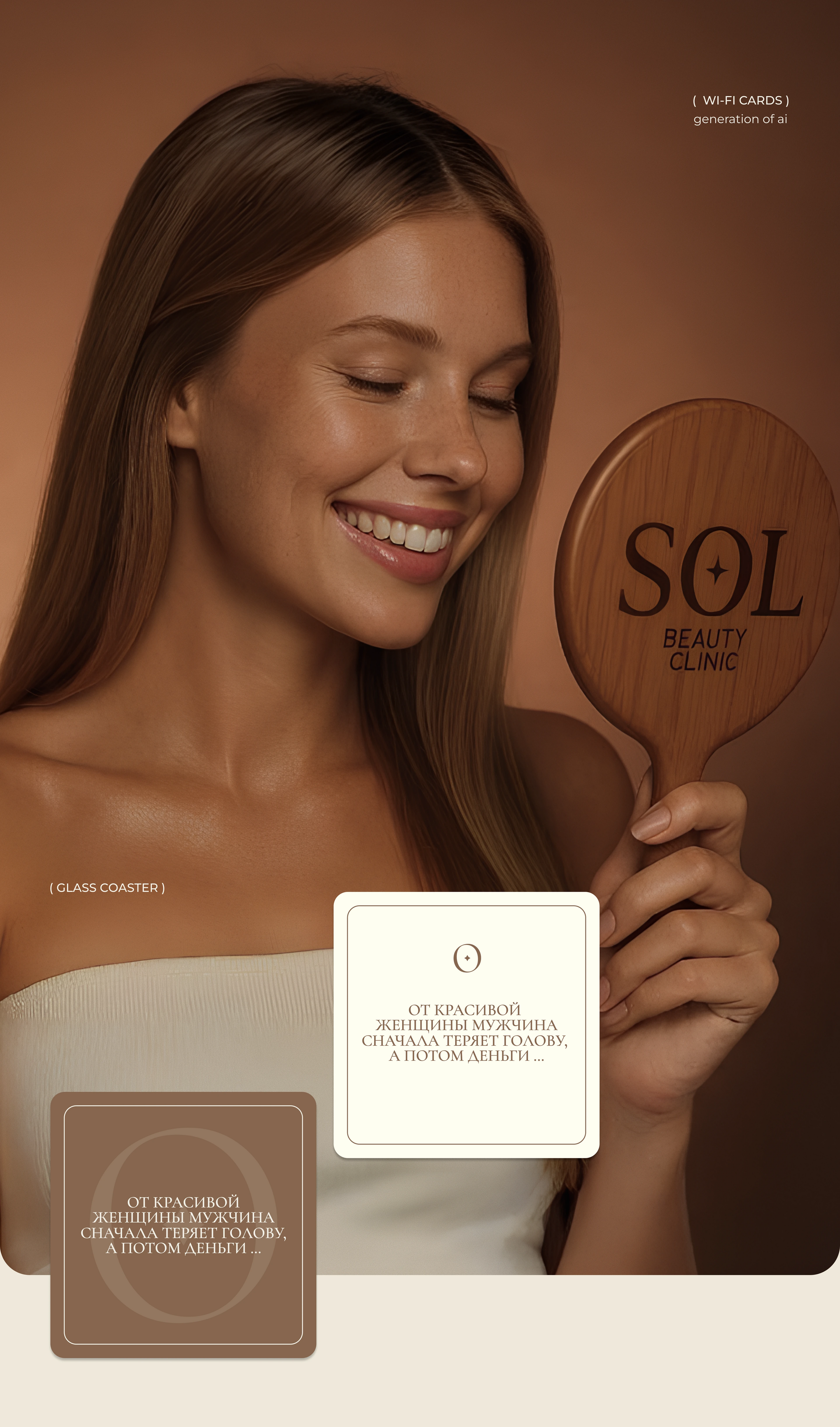 brand identity for SOL cosmetology clinic — Изображение №8 — Интерфейсы, Брендинг на Dprofile