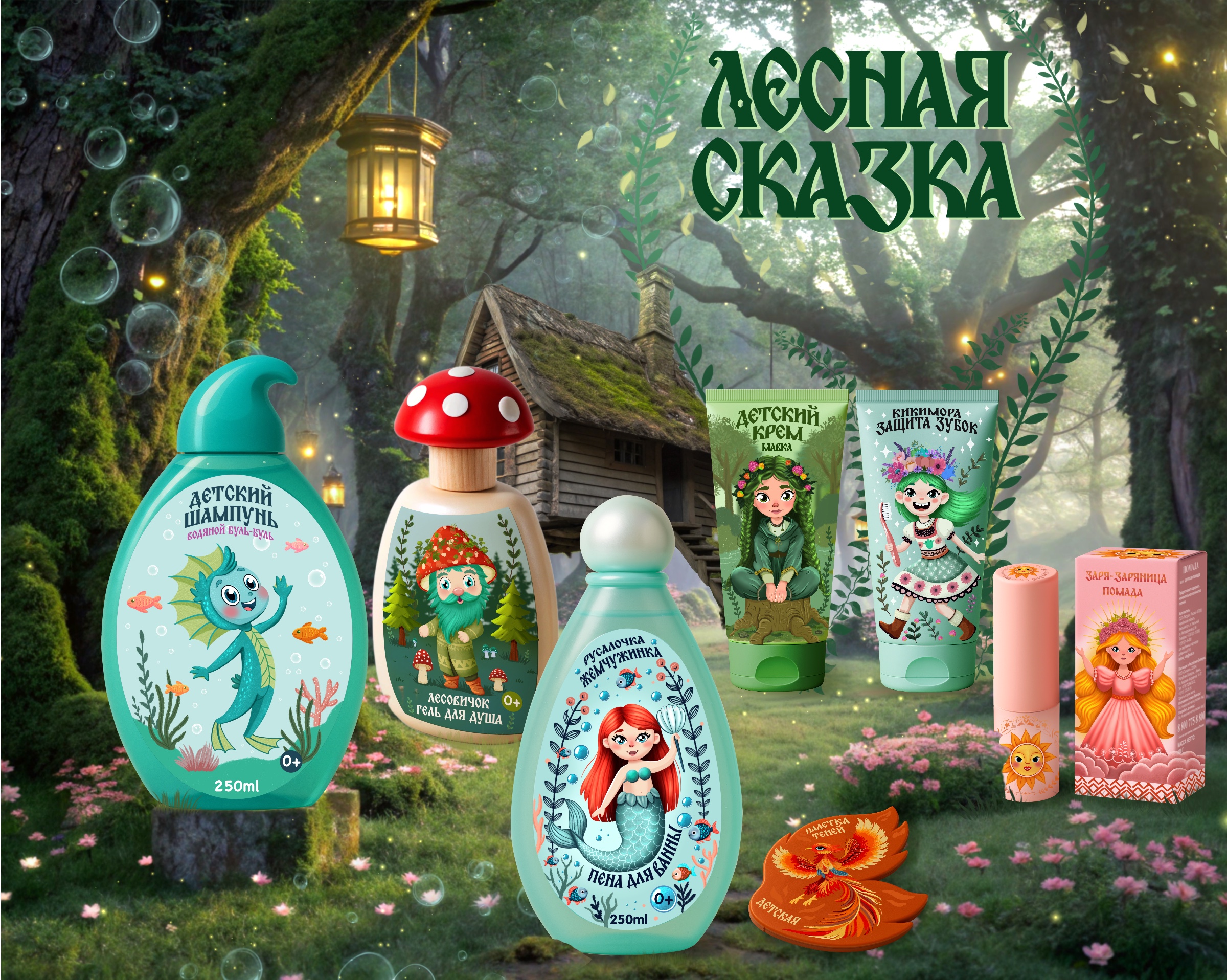 Детская косметика «Лесная сказка» — Изображение №18 — Брендинг, Иллюстрация на Dprofile