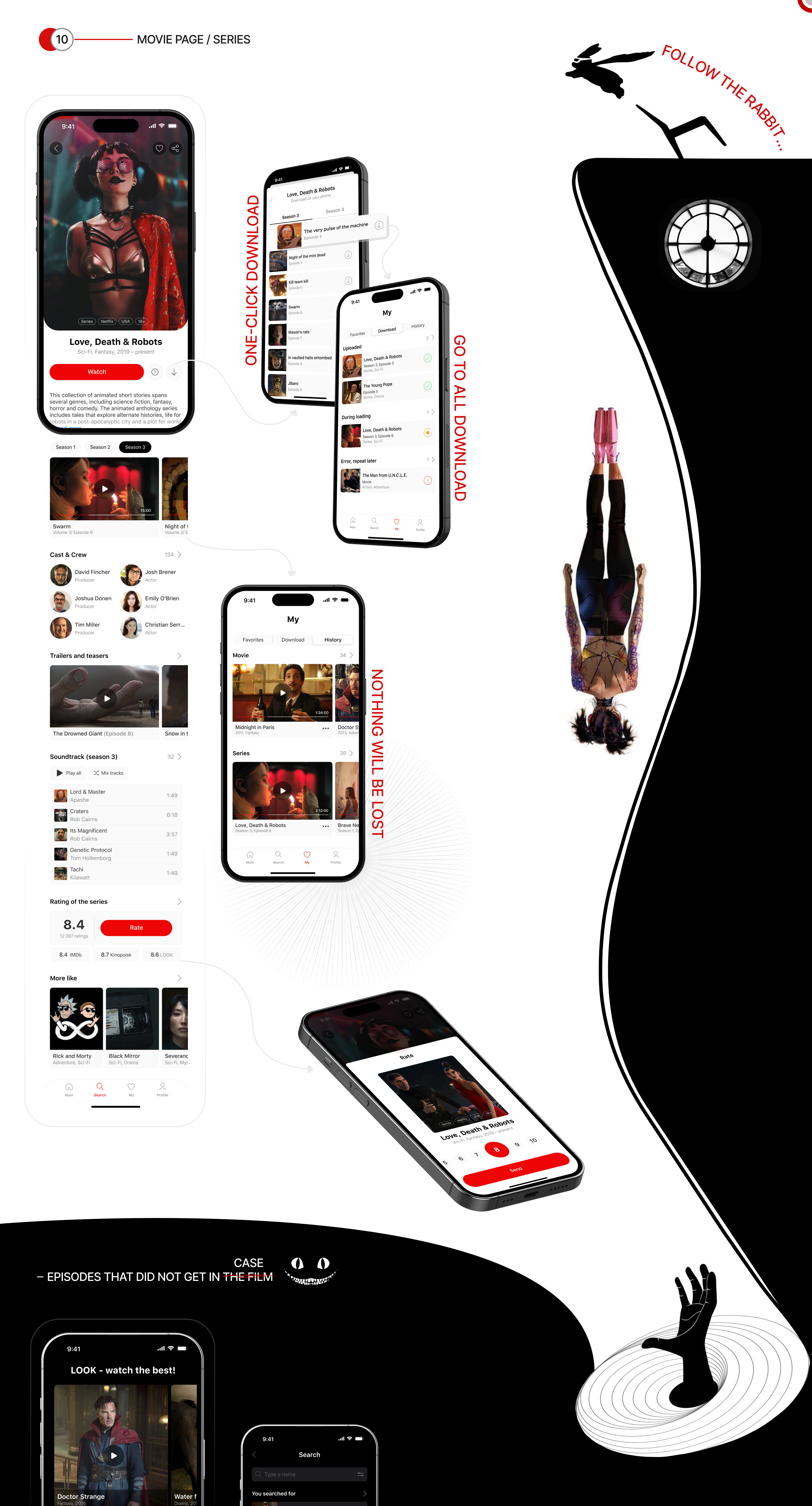 Online cinema LOOK — Mobile App UI/UX Design — Изображение №8 — Интерфейсы на Dprofile