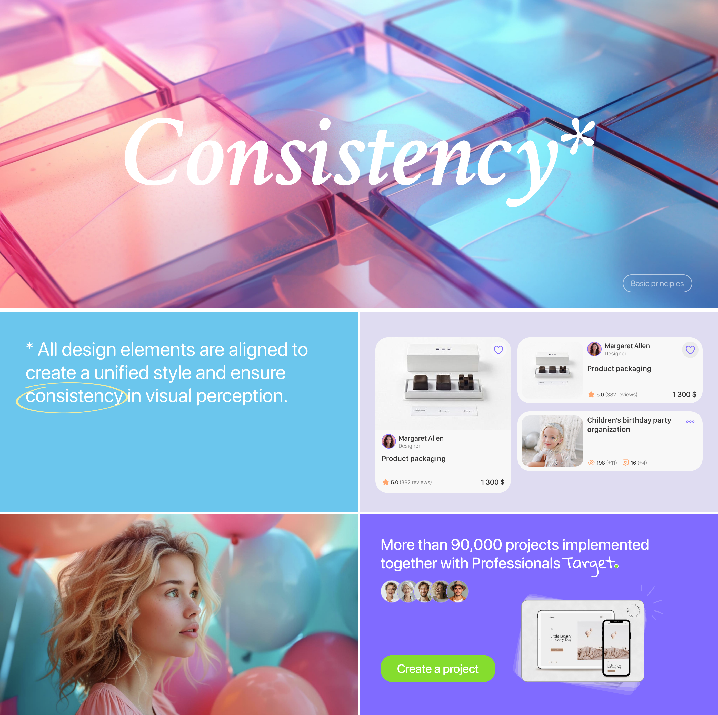 Creative team search Target — Mobile App UI/UX Design — Изображение №11 — Интерфейсы на Dprofile