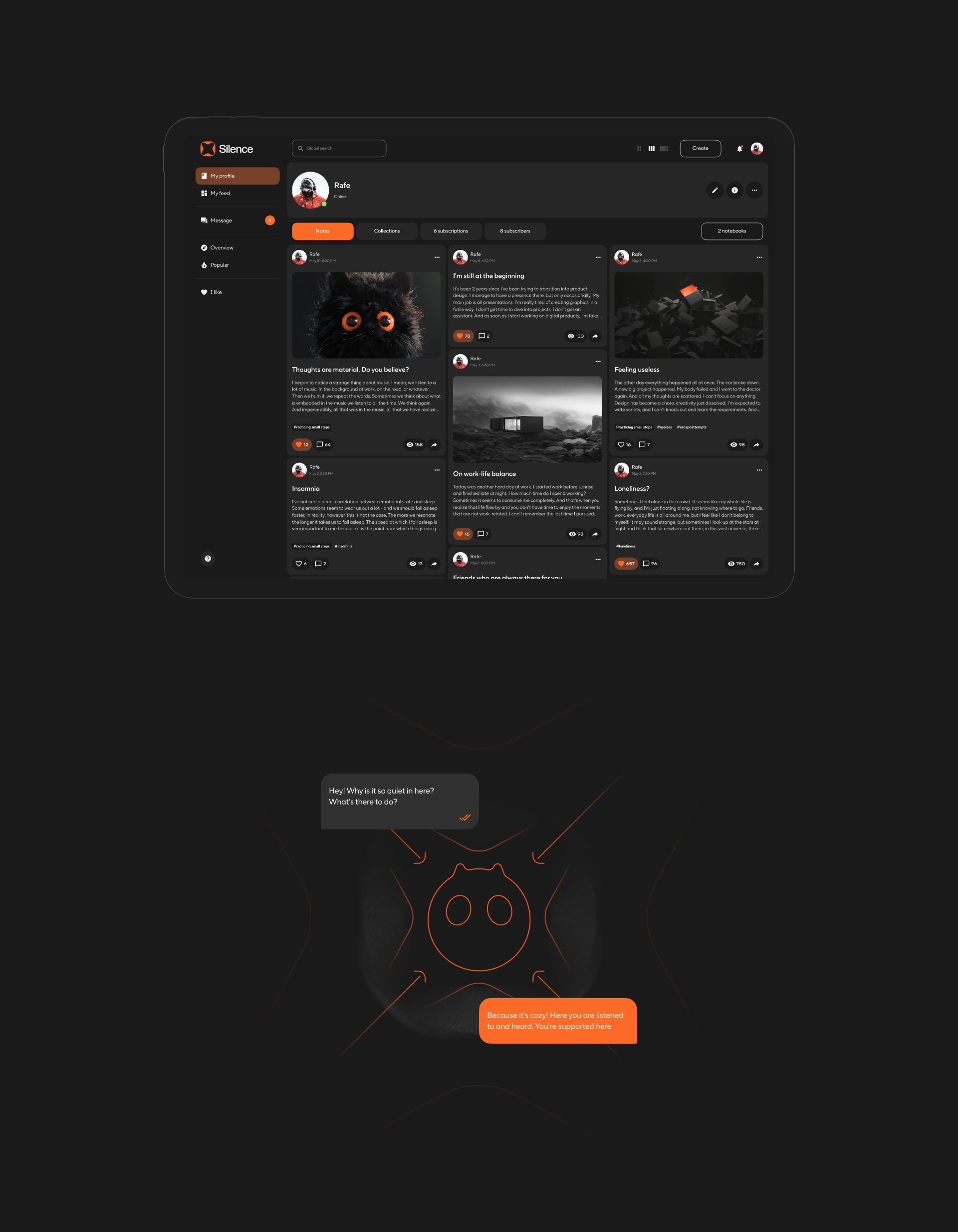 Silence — Изображение №2 — Интерфейсы, Графика на Dprofile