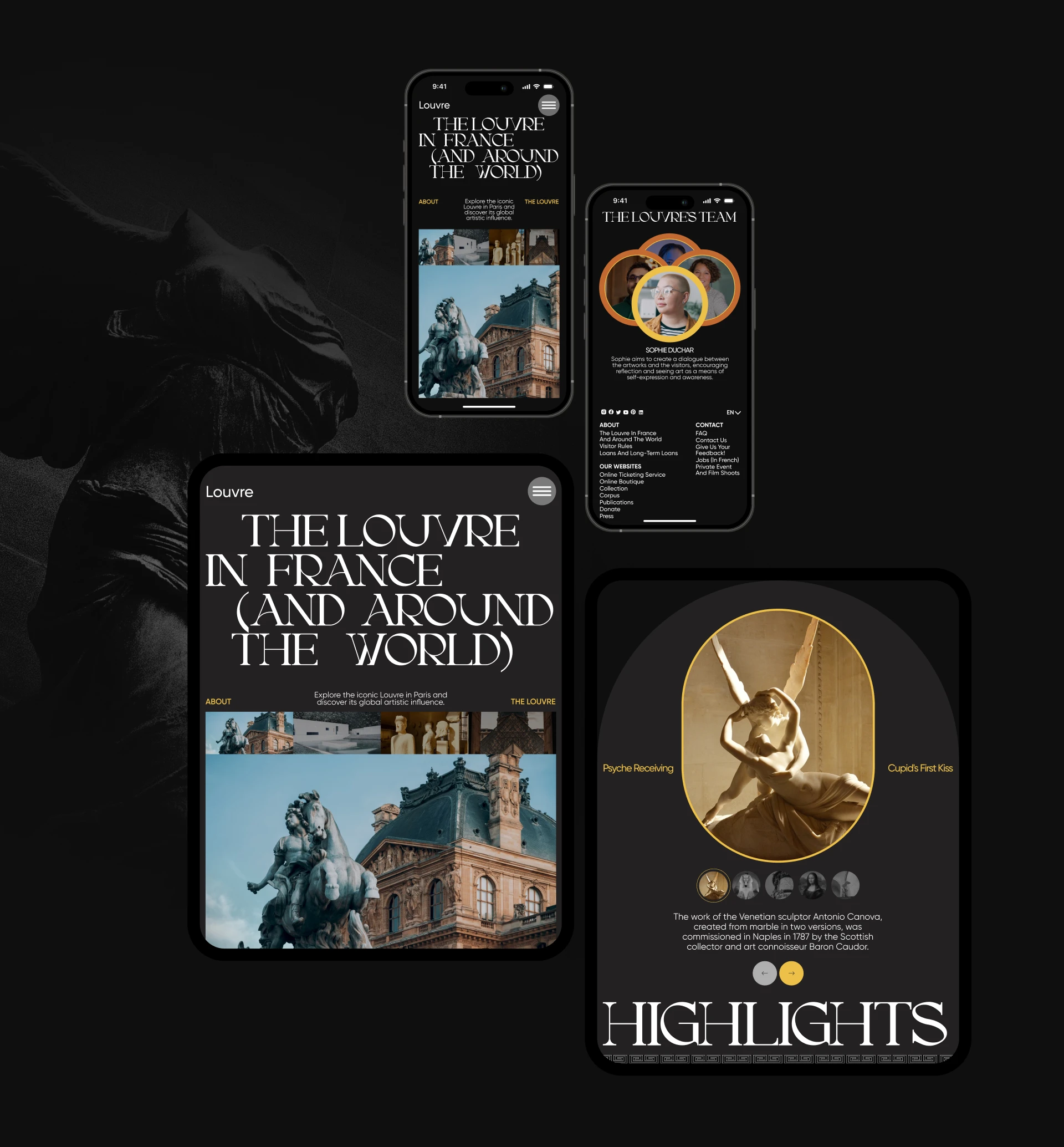 LOUVRE MUSEUM | UX UI WEBSITE REDESIGN — Изображение №12 — Интерфейсы на Dprofile