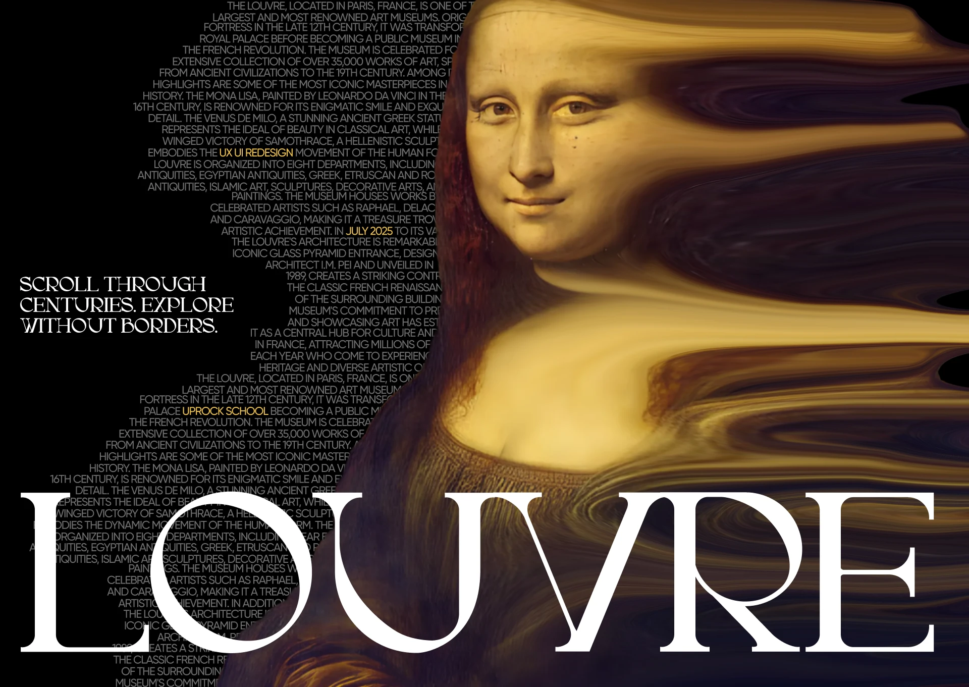 LOUVRE MUSEUM | UX UI WEBSITE REDESIGN — Изображение №1 — Интерфейсы на Dprofile