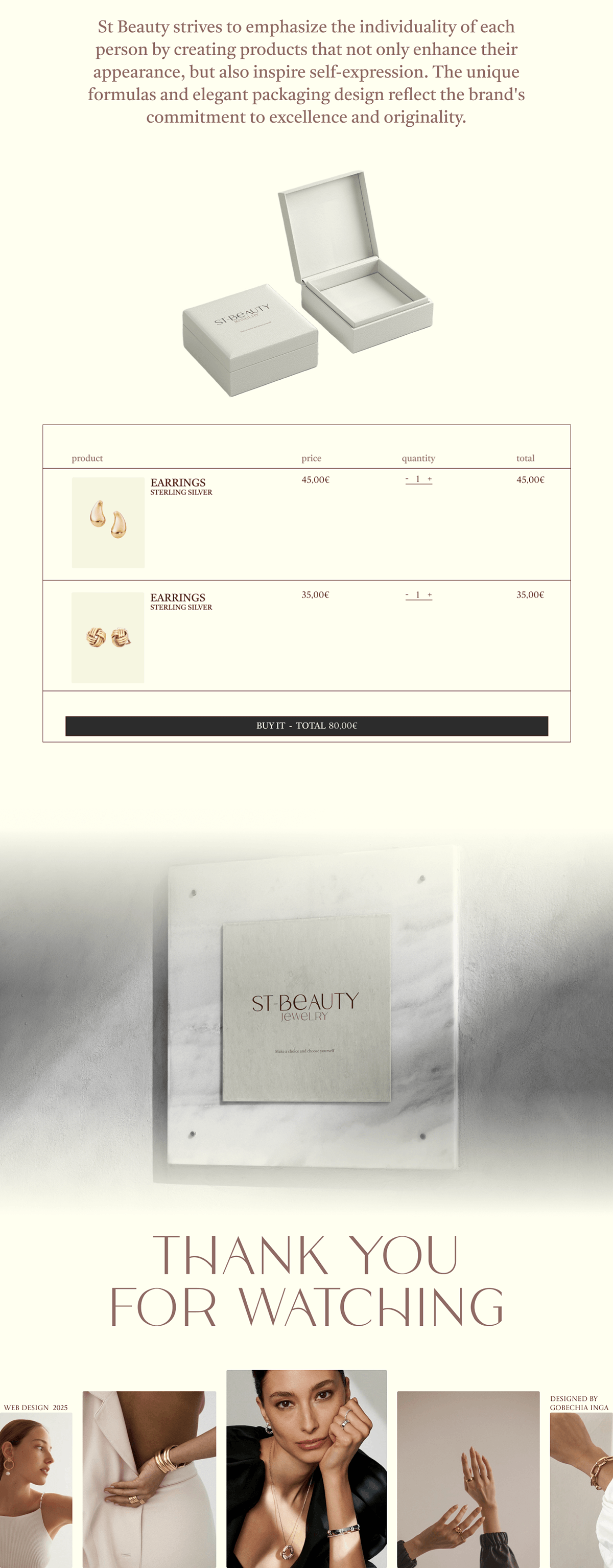 Design// Online jewelry store ST-BEAUTY — Изображение №7 — Интерфейсы, Брендинг на Dprofile