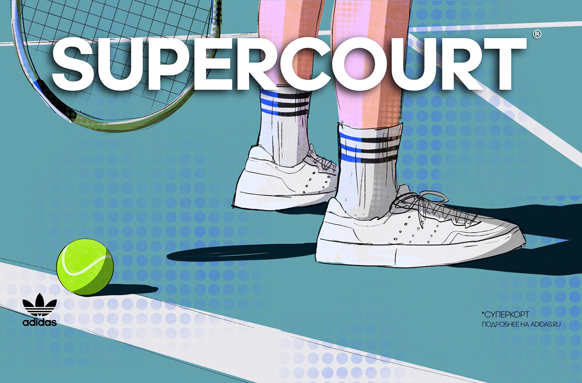 SUPERCOURT ADV CAMPAIGN for Adidas — Изображение №23 — Брендинг, Маркетинг на Dprofile