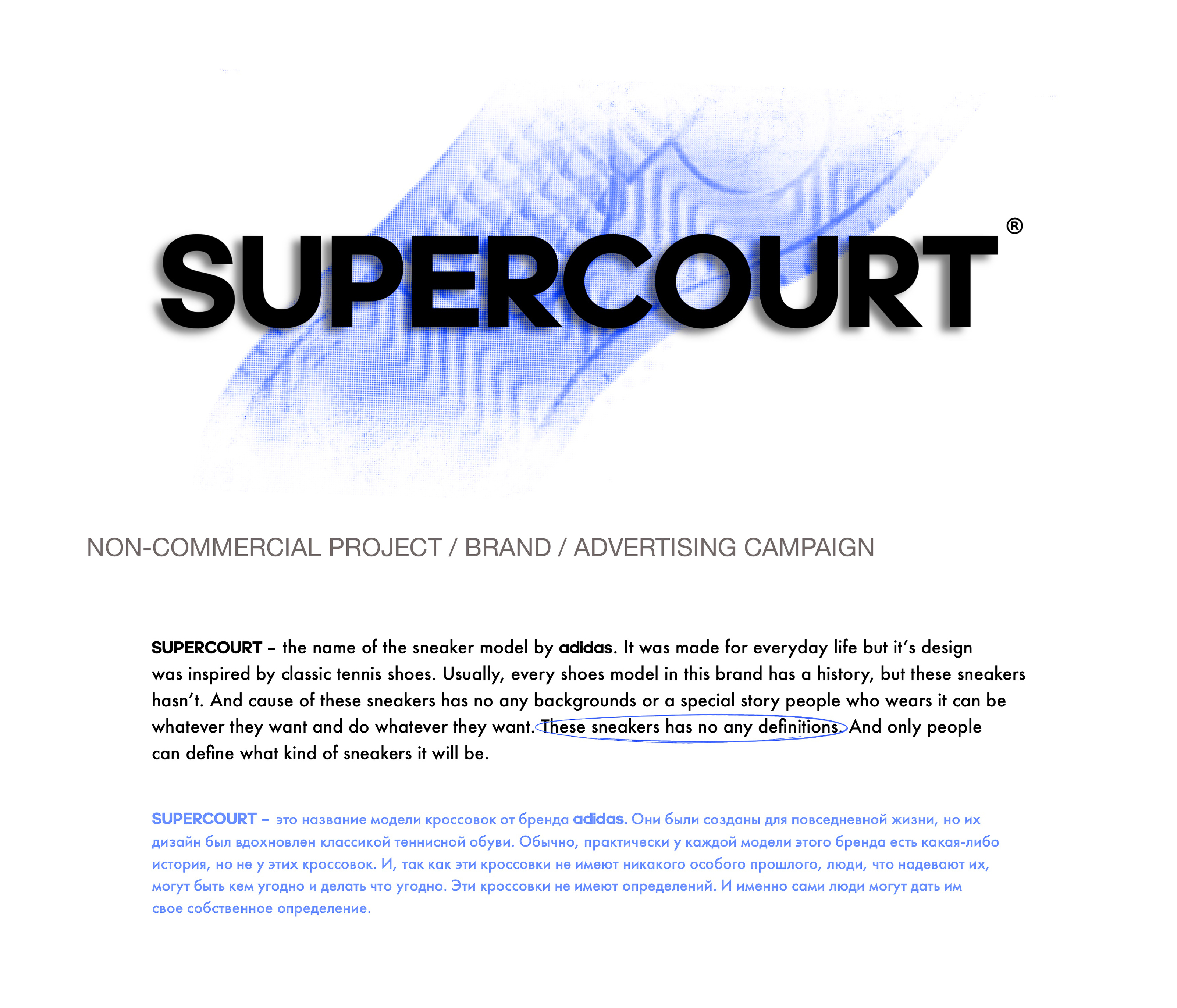 SUPERCOURT ADV CAMPAIGN for Adidas — Изображение №1 — Брендинг, Маркетинг на Dprofile