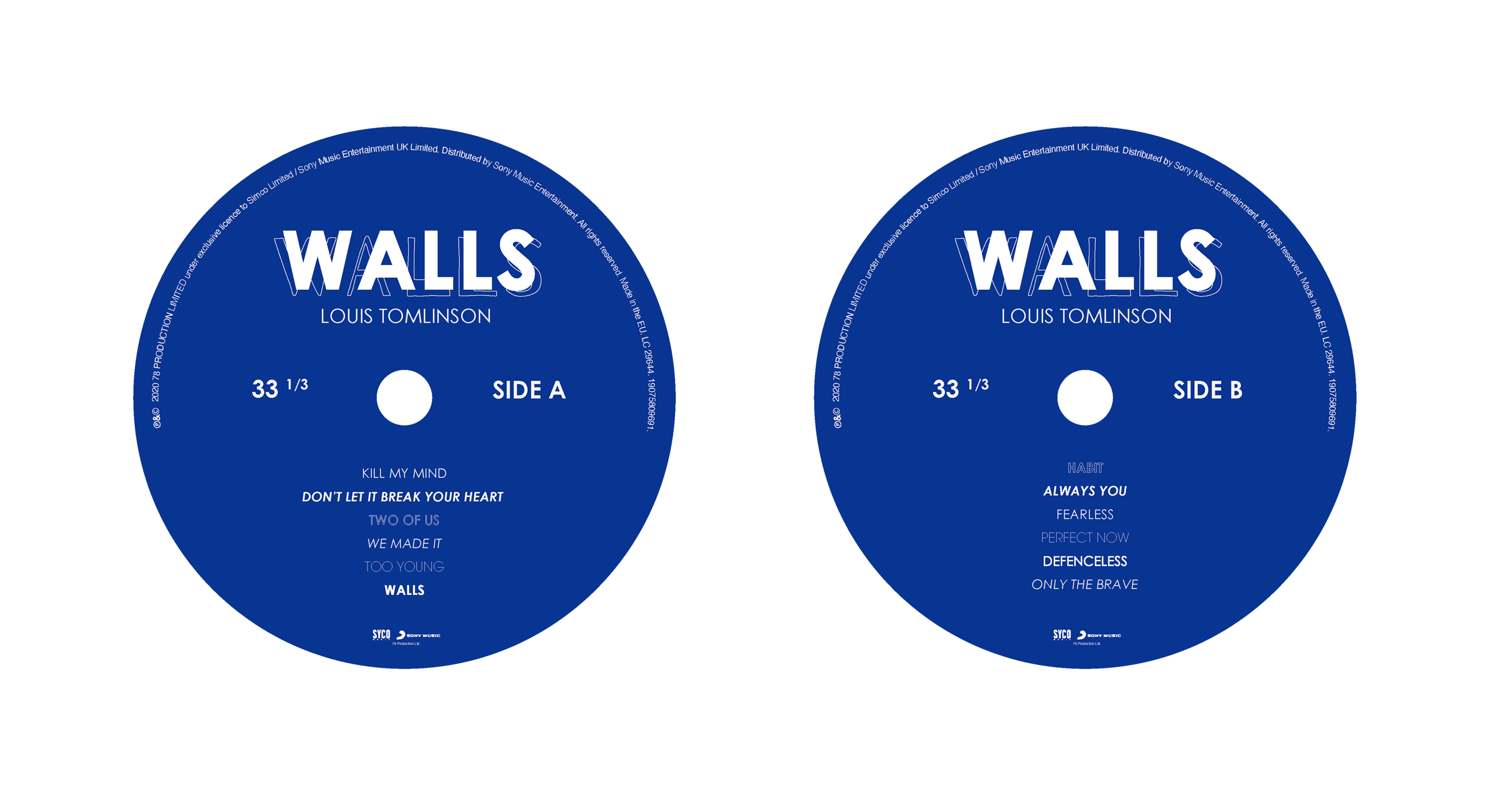 WALLS LP by LOUIS TOMLINSON — Изображение №10 — Брендинг, Графика на Dprofile