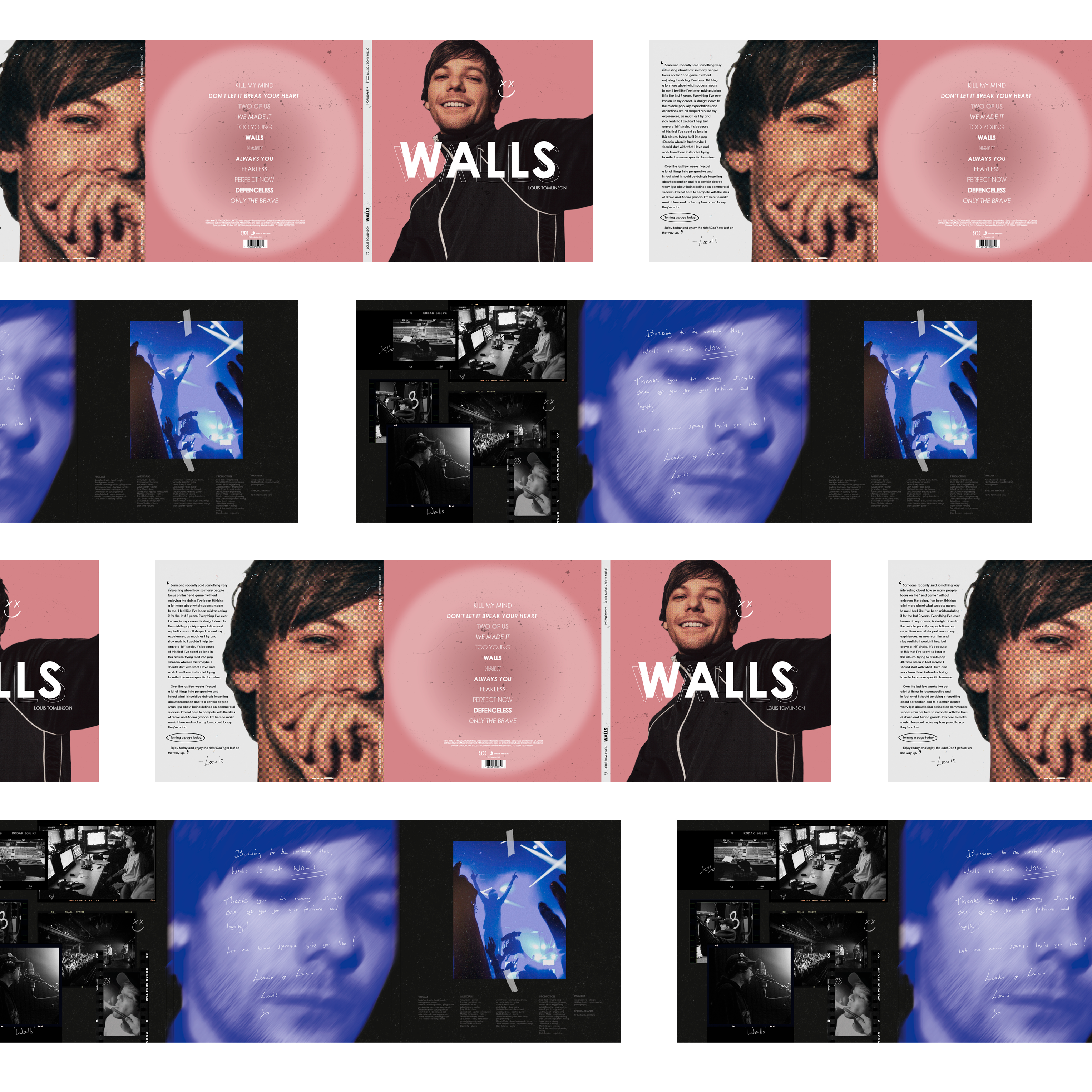 WALLS LP by LOUIS TOMLINSON — Изображение №6 — Брендинг, Графика на Dprofile