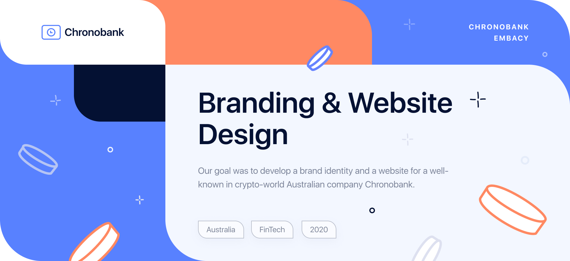 Chronobank. Branding & Website design. 2020 — Изображение №1 — Интерфейсы, Брендинг на Dprofile