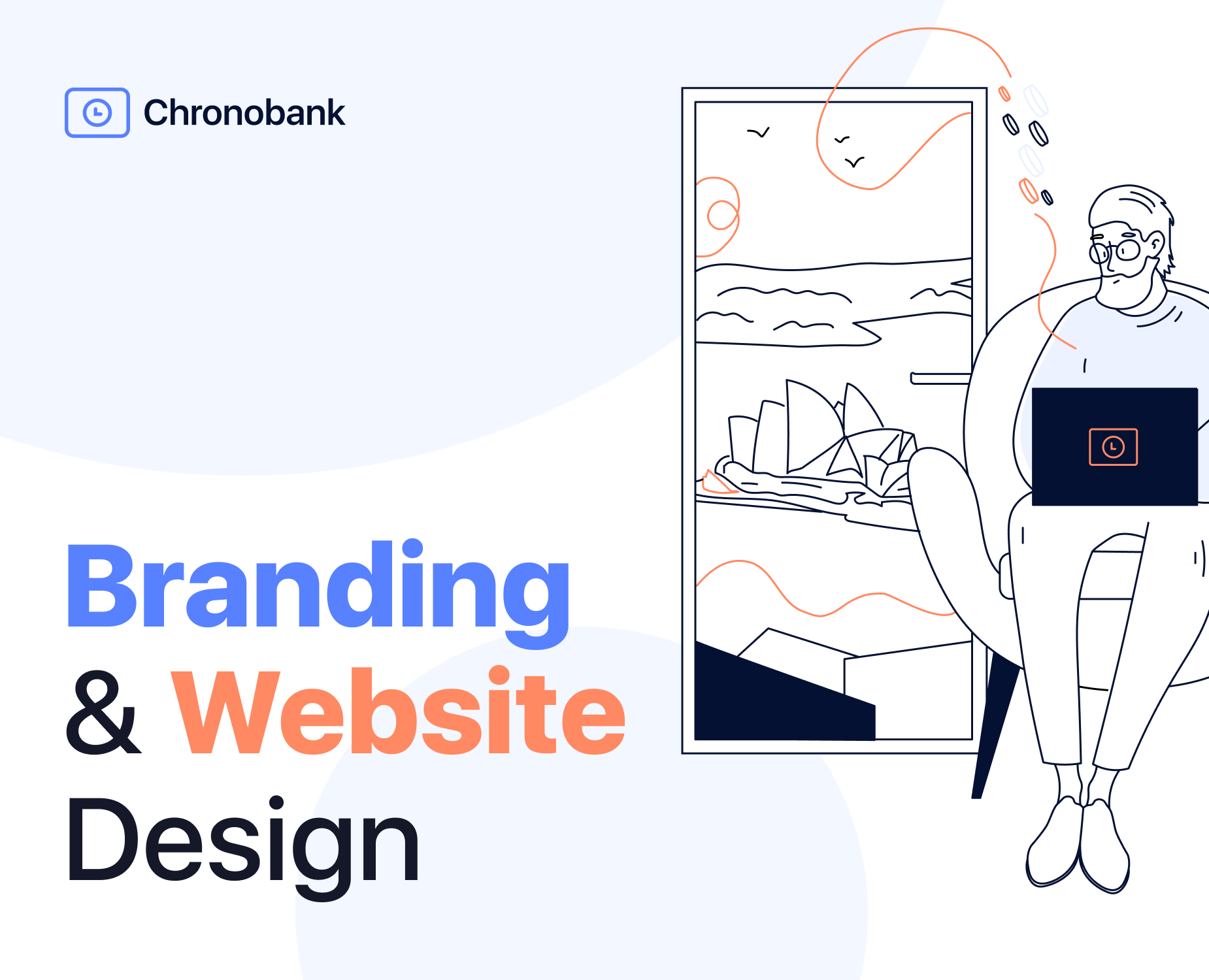 Chronobank. Branding & Website design. 2020 — Интерфейсы, Брендинг на Dprofile