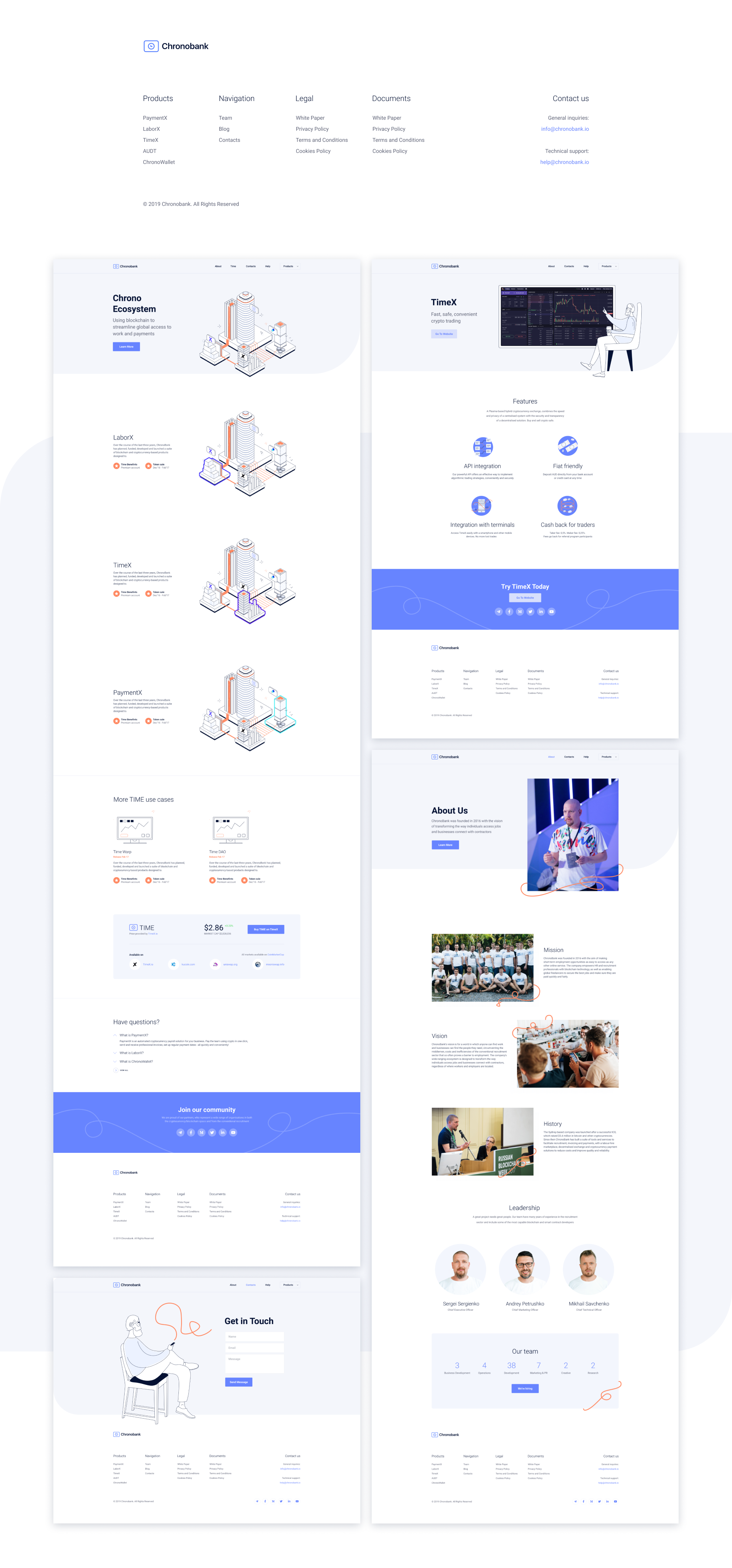 Chronobank. Branding & Website design. 2020 — Изображение №9 — Интерфейсы, Брендинг на Dprofile