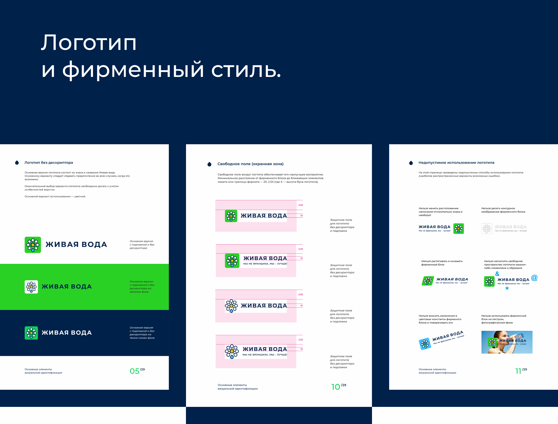Живая вода. Фирменный стиль и концепт сайта. 2018 — Изображение №2 — Интерфейсы, Брендинг на Dprofile