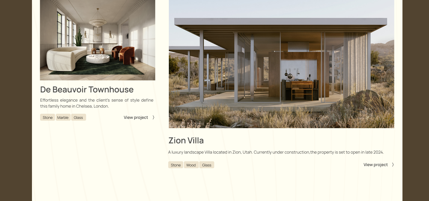 Gretta/Landing page for an architectural bureau — Изображение №11 — Интерфейсы на Dprofile