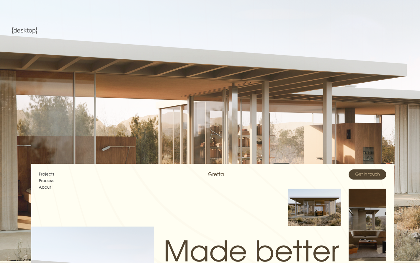 Gretta/Landing page for an architectural bureau — Изображение №8 — Интерфейсы на Dprofile
