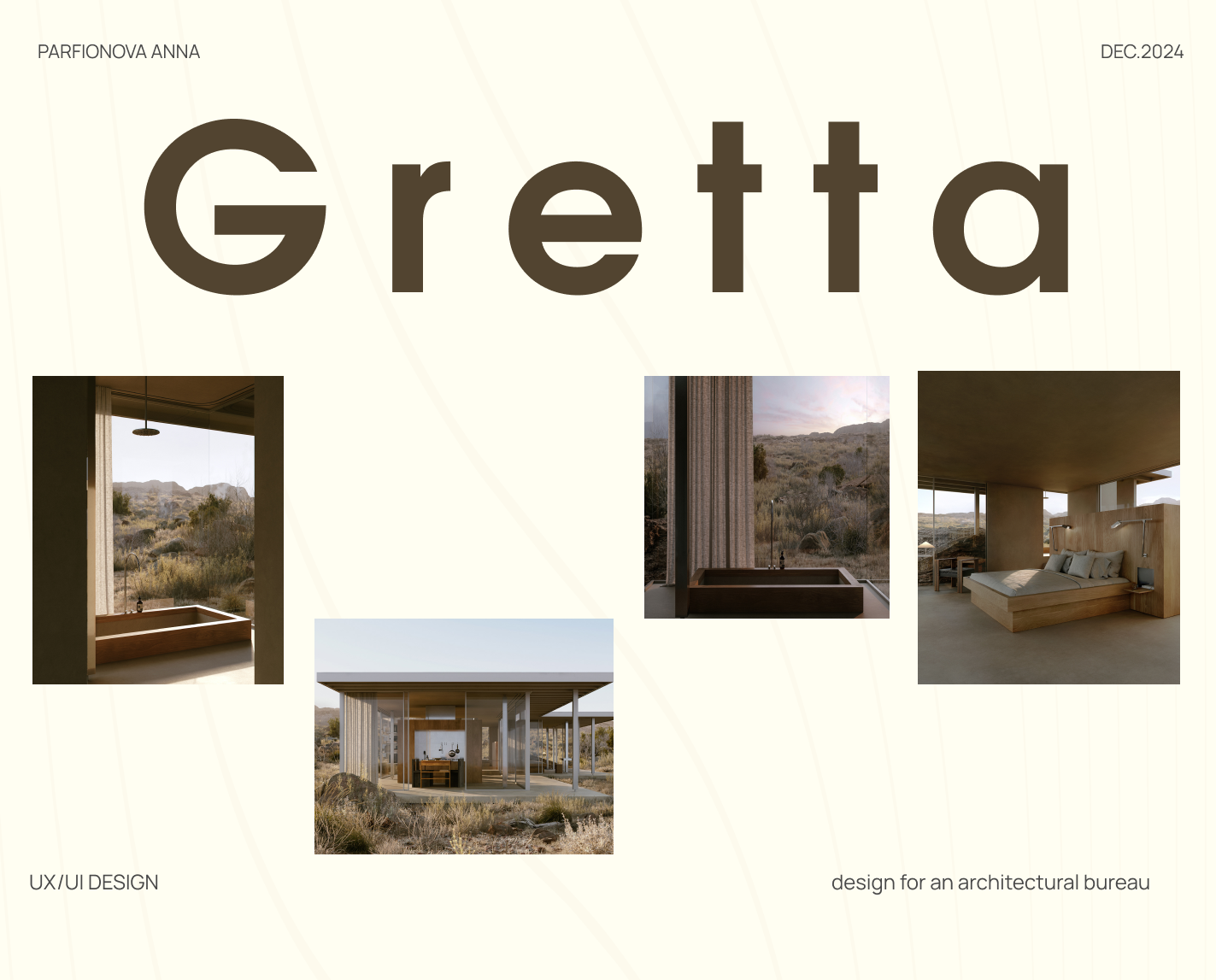 Gretta/Landing page for an architectural bureau — Изображение №1 — Интерфейсы на Dprofile
