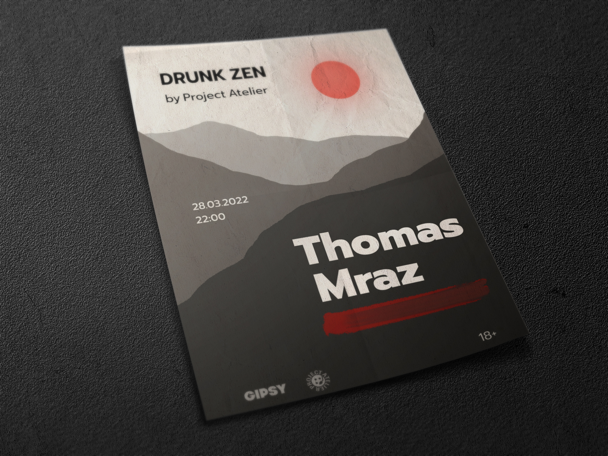 Плакат DRUNK ZEN — Изображение №5 — Графика, Маркетинг на Dprofile