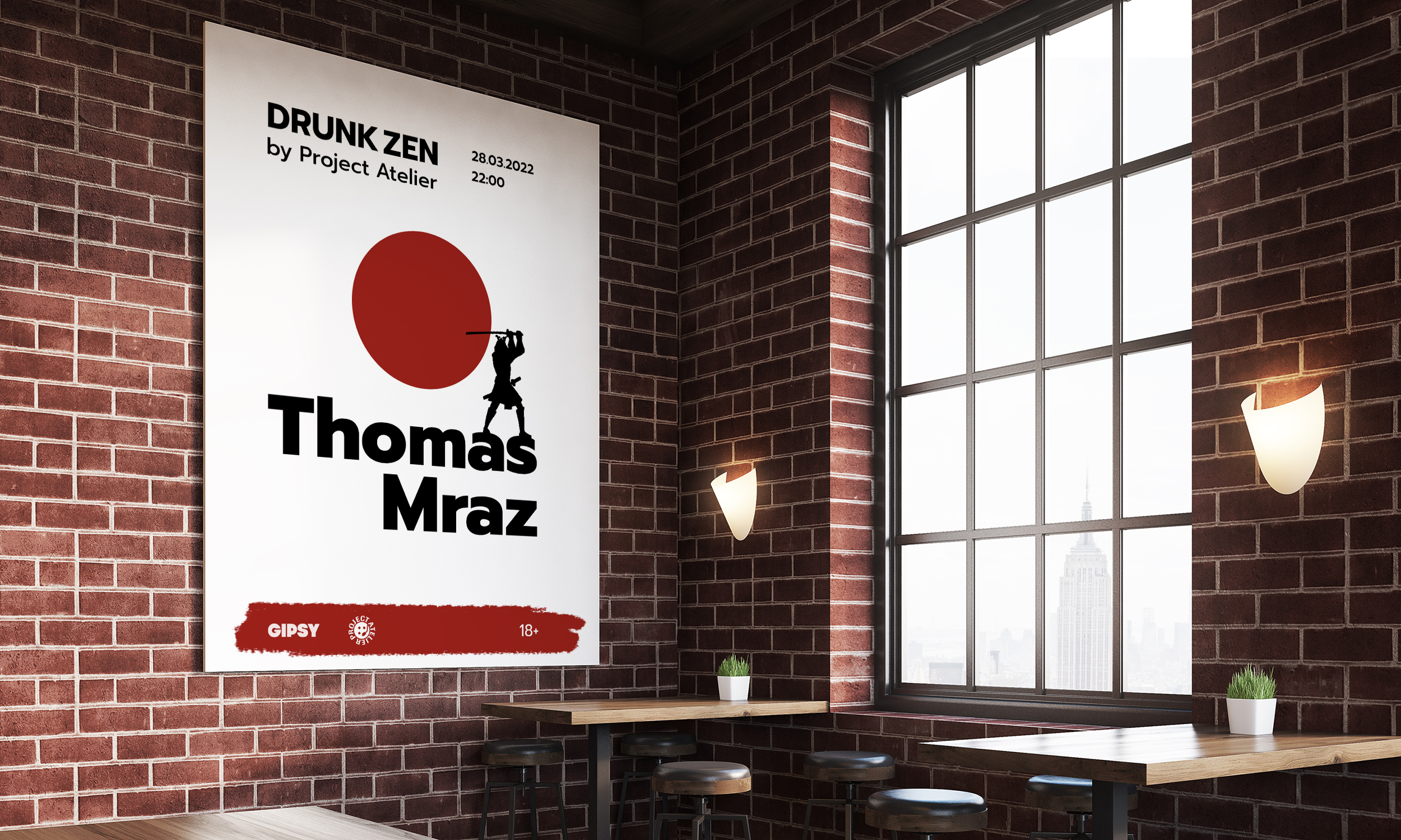 Плакат DRUNK ZEN — Изображение №7 — Графика, Маркетинг на Dprofile
