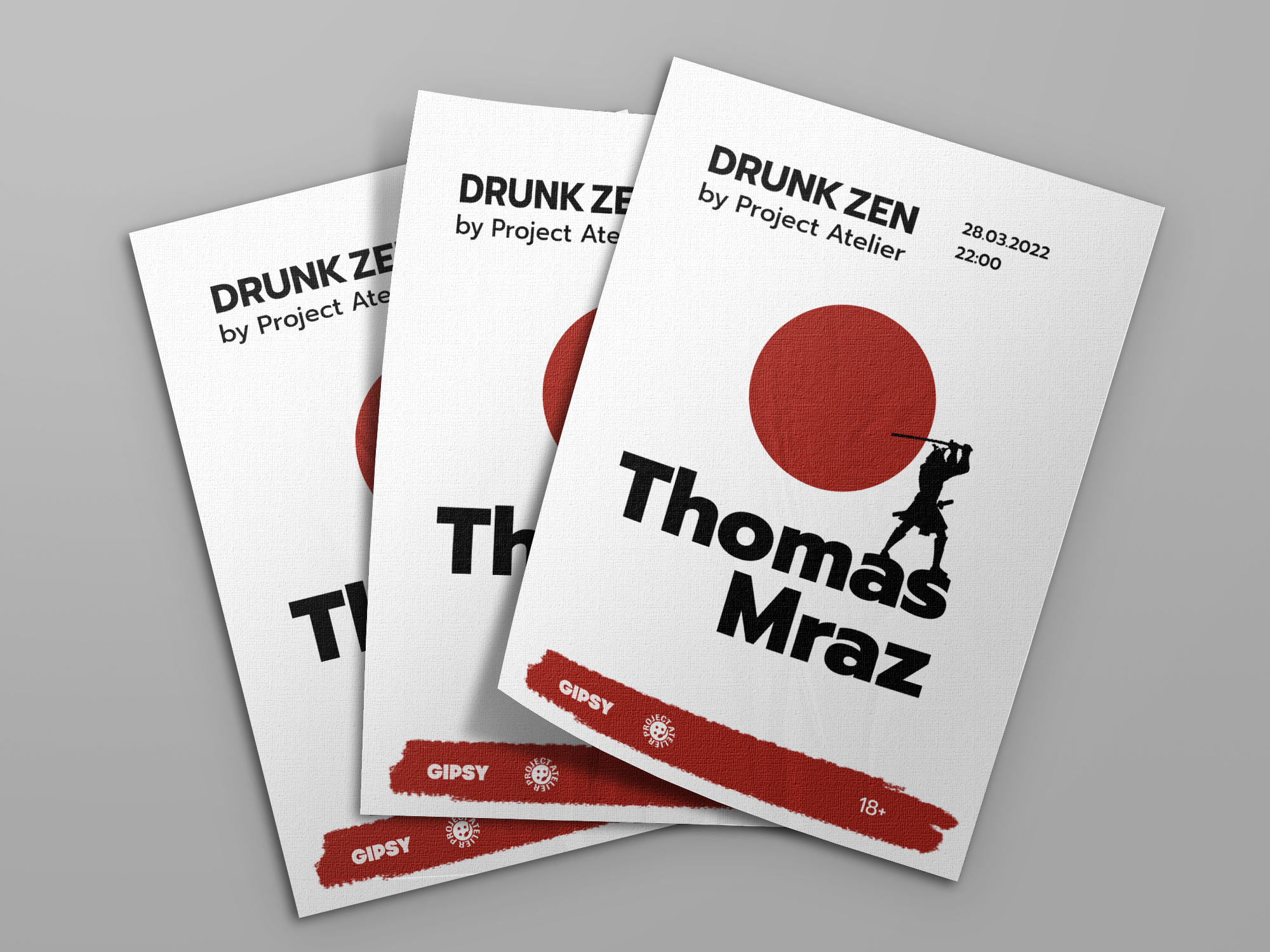 Плакат DRUNK ZEN — Изображение №6 — Графика, Маркетинг на Dprofile