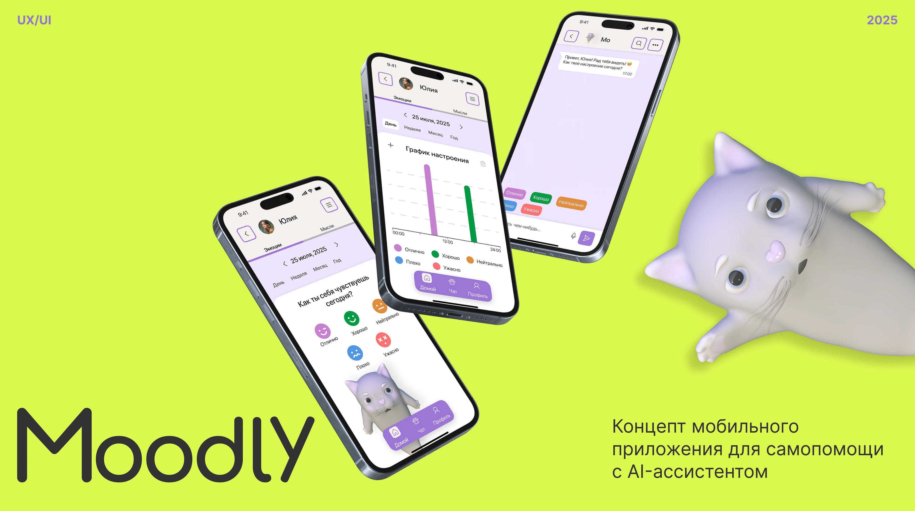UX/UI | Приложение для саморефлексии — Изображение №1 — Интерфейсы на Dprofile