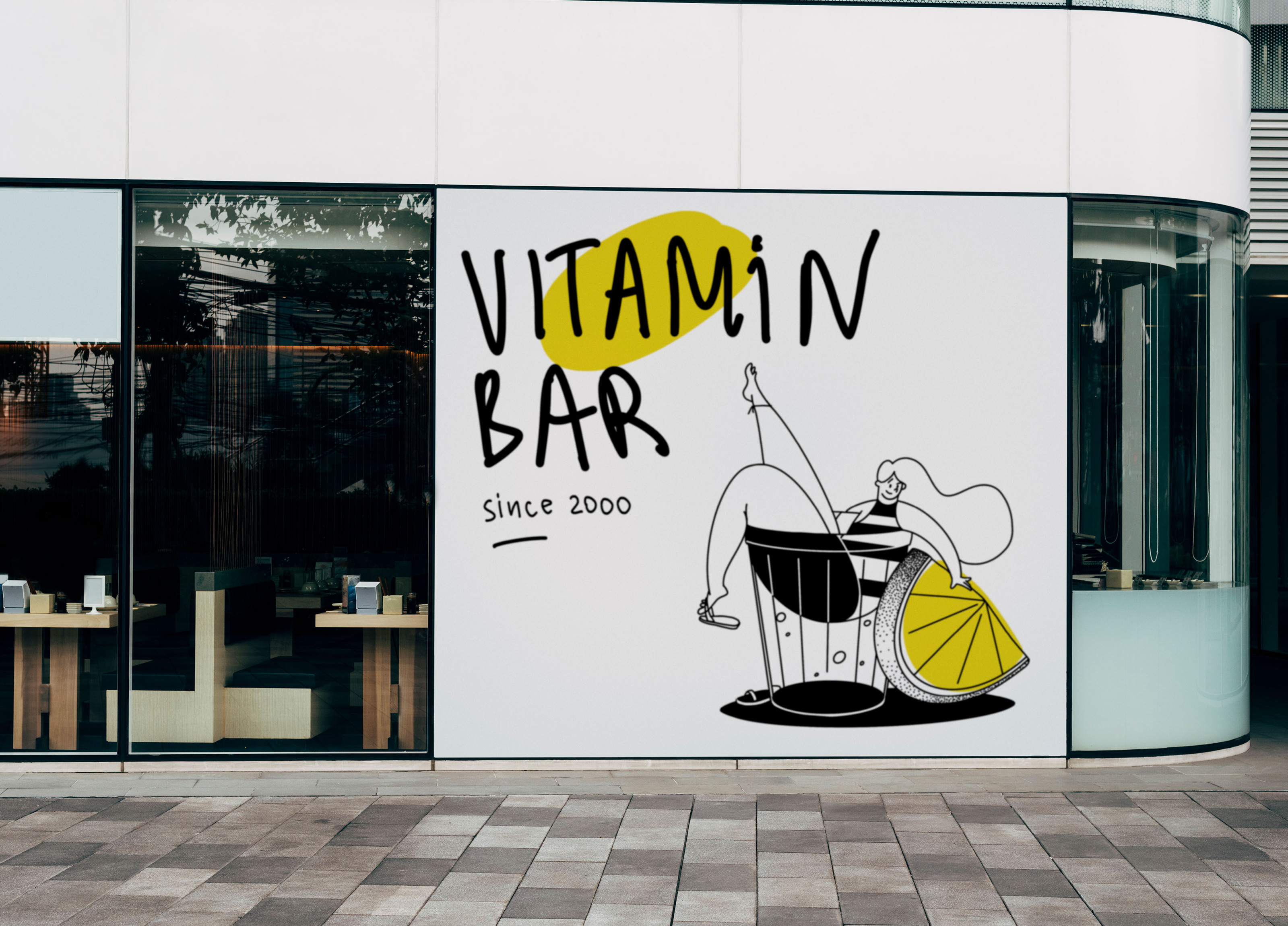 Vitamin Bar | брендинг и иллюстрации для витаминного бара — Изображение №5 — Брендинг, Иллюстрация на Dprofile