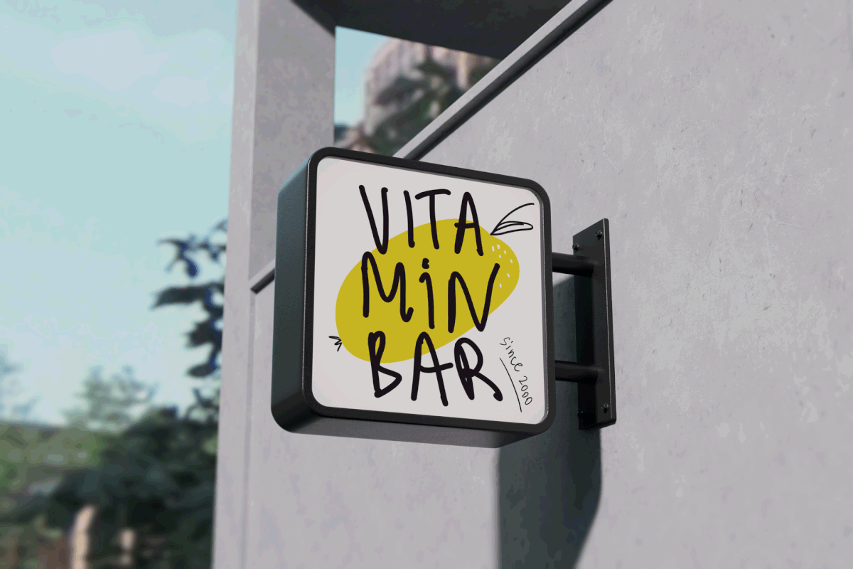 Vitamin Bar | брендинг и иллюстрации для витаминного бара — Изображение №4 — Брендинг, Иллюстрация на Dprofile