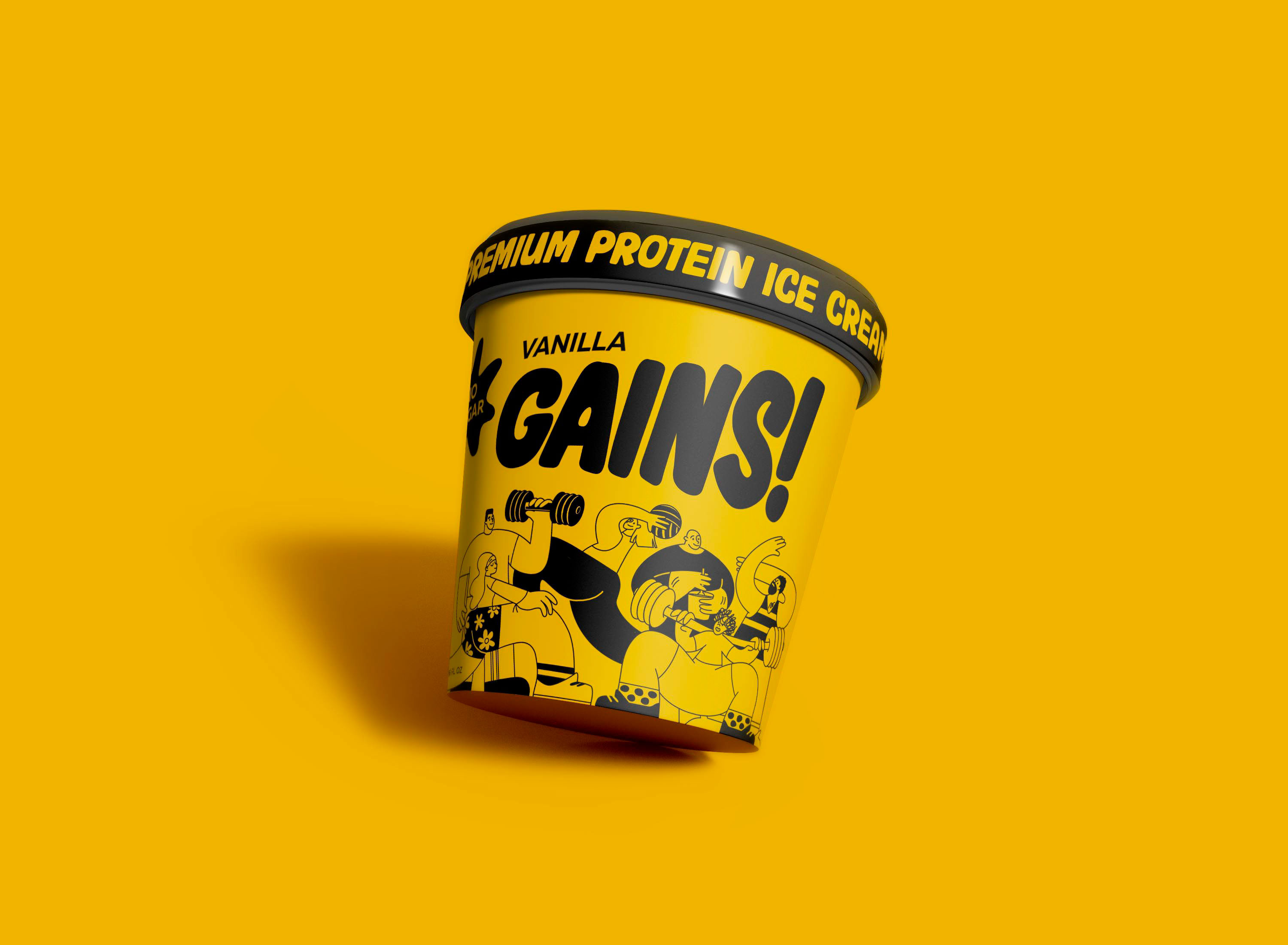 GAINS! | Дизайн упаковки, брендинг — Изображение №5 — Брендинг, Иллюстрация на Dprofile