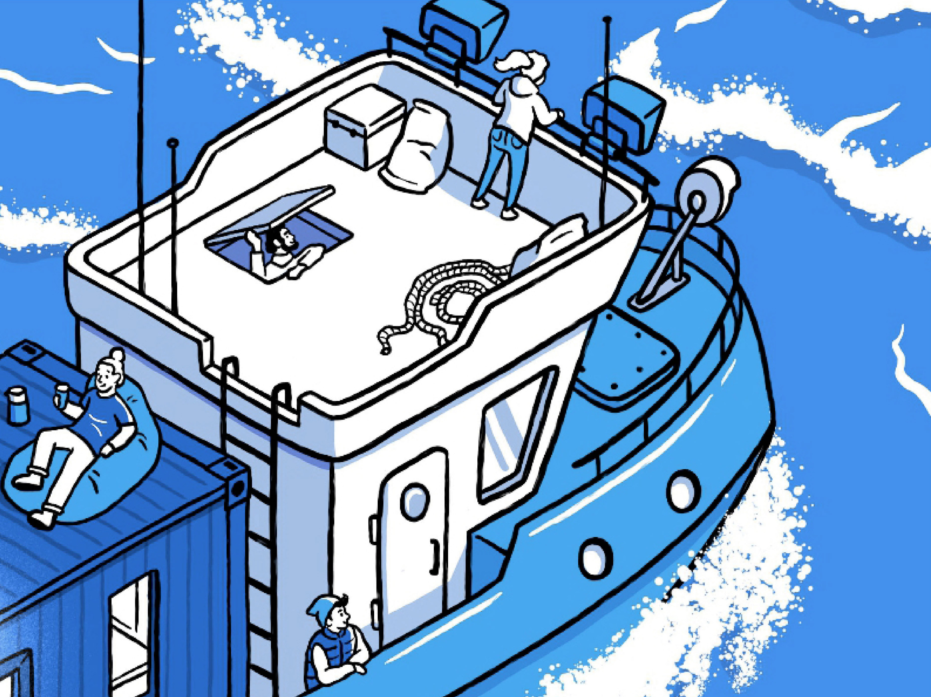 МОРЕ КОФЕ дизайн стаканчиков — Изображение №7 — Брендинг, Иллюстрация на Dprofile