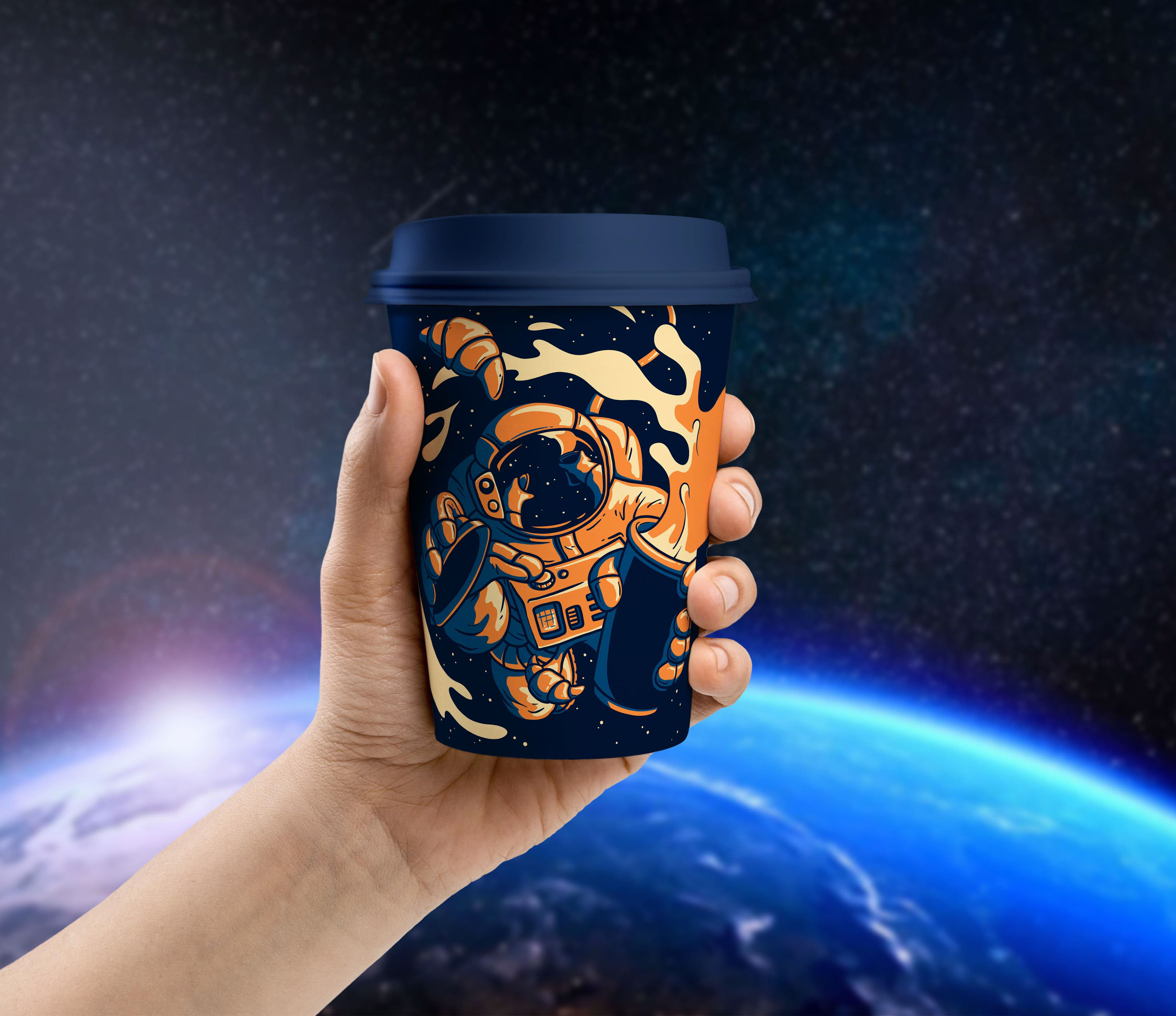 Space barista — Изображение №2 — Иллюстрация, Графика на Dprofile