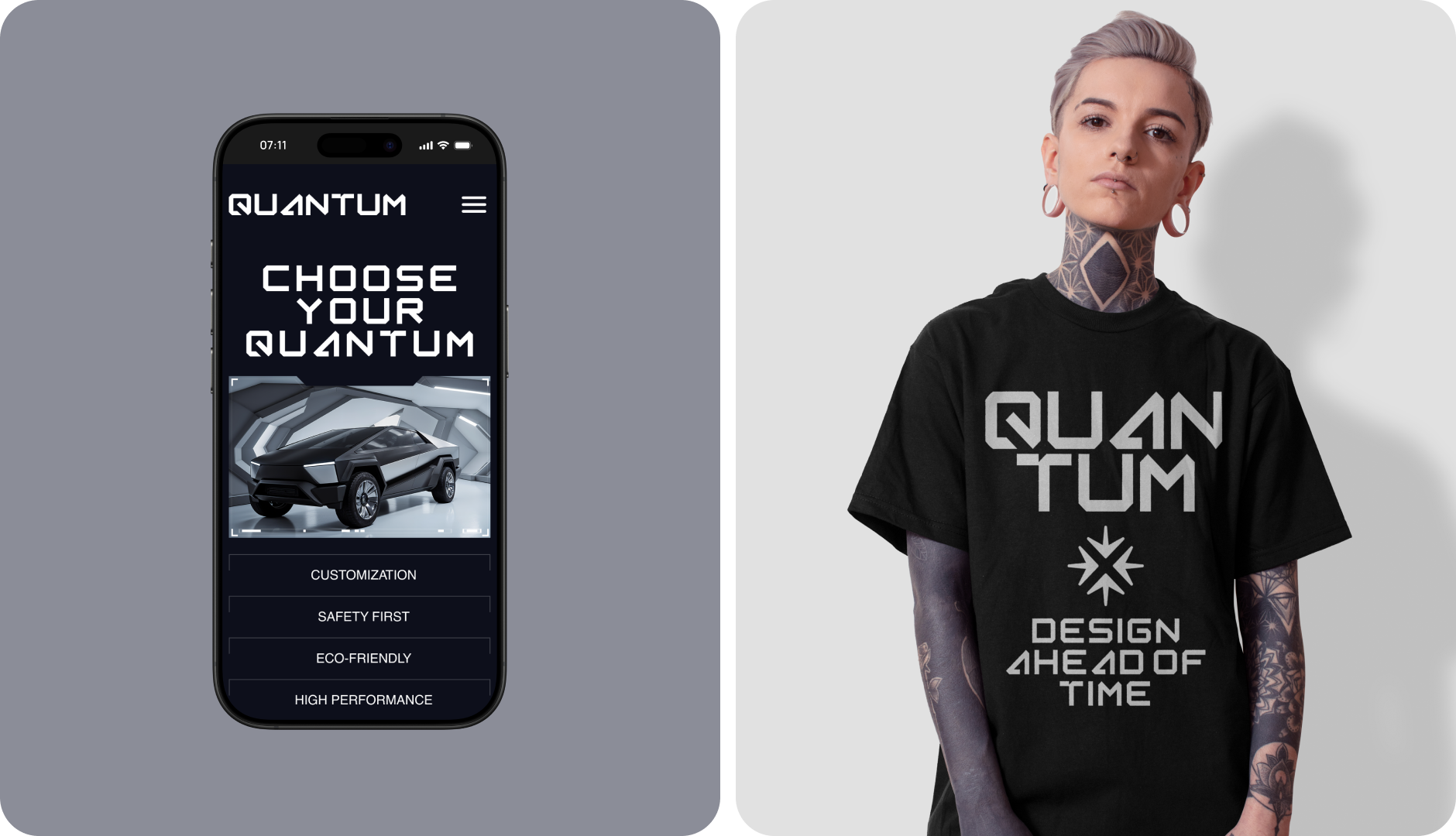 Quantum. Website for a futuristic car company. — Изображение №7 — Интерфейсы, Иллюстрация на Dprofile