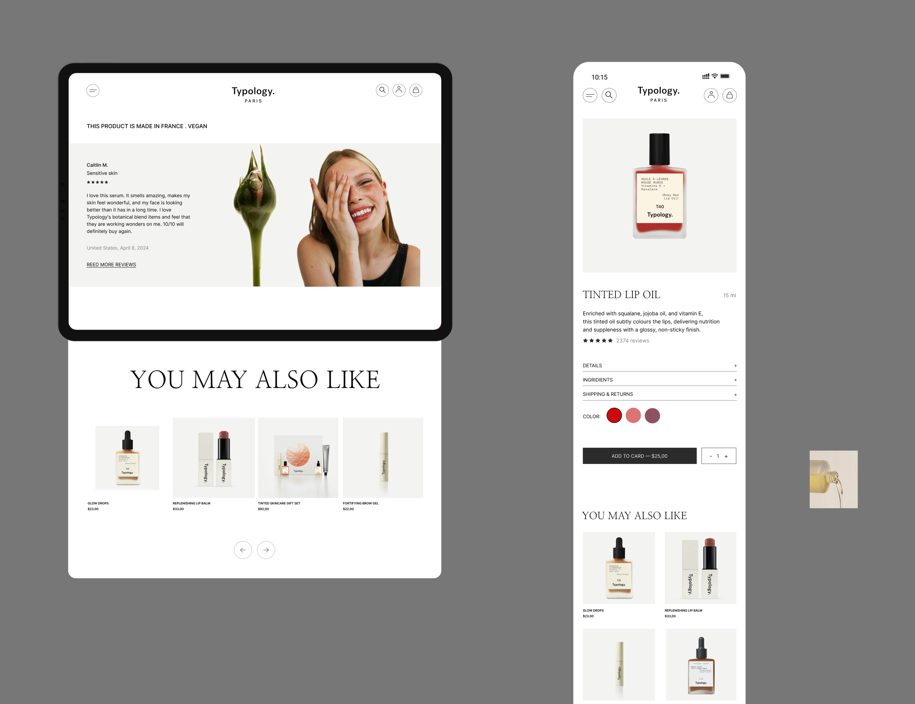 TYPOLOGY. Redesign concept. Cosmetic store — Изображение №10 — Интерфейсы на Dprofile