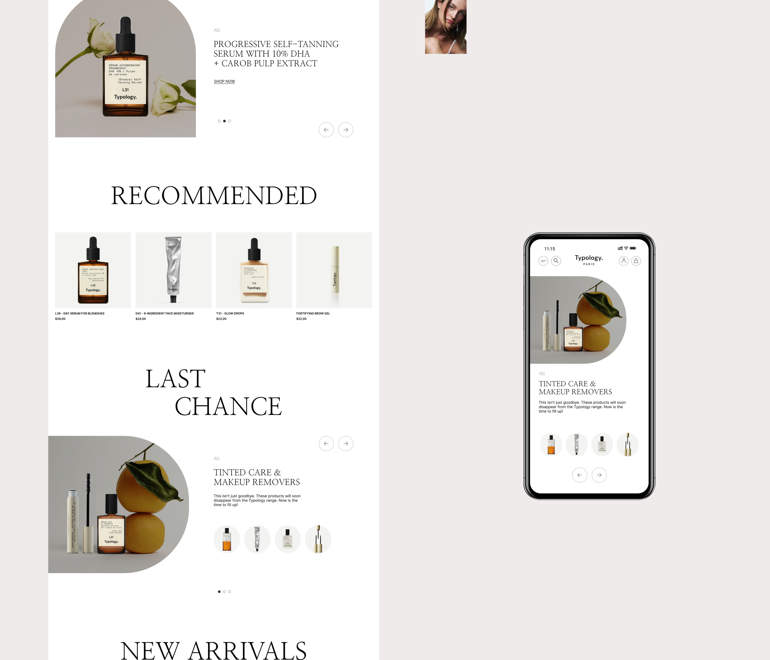 TYPOLOGY. Redesign concept. Cosmetic store — Изображение №5 — Интерфейсы на Dprofile