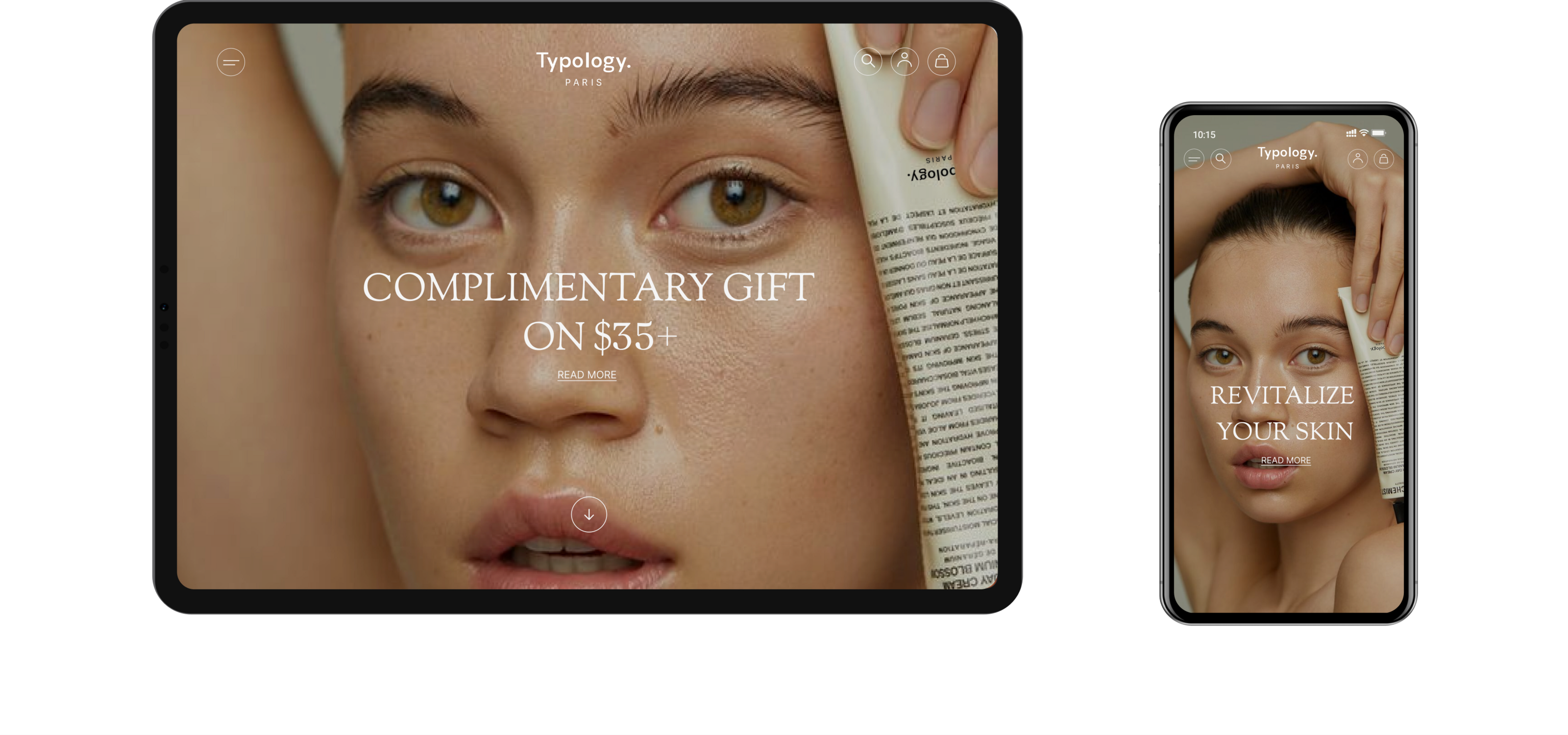 TYPOLOGY. Redesign concept. Cosmetic store — Изображение №2 — Интерфейсы на Dprofile