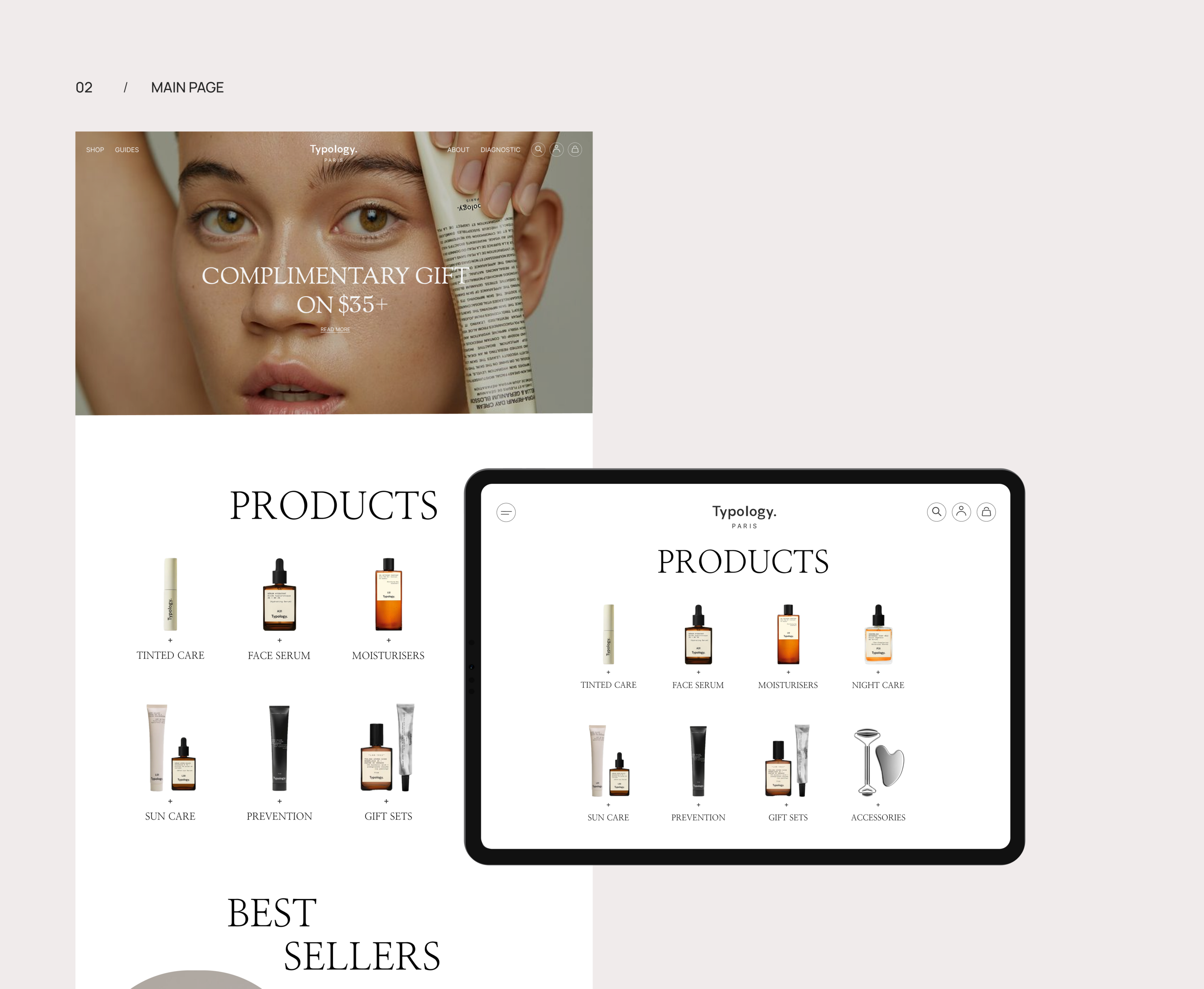 TYPOLOGY. Redesign concept. Cosmetic store — Изображение №4 — Интерфейсы на Dprofile
