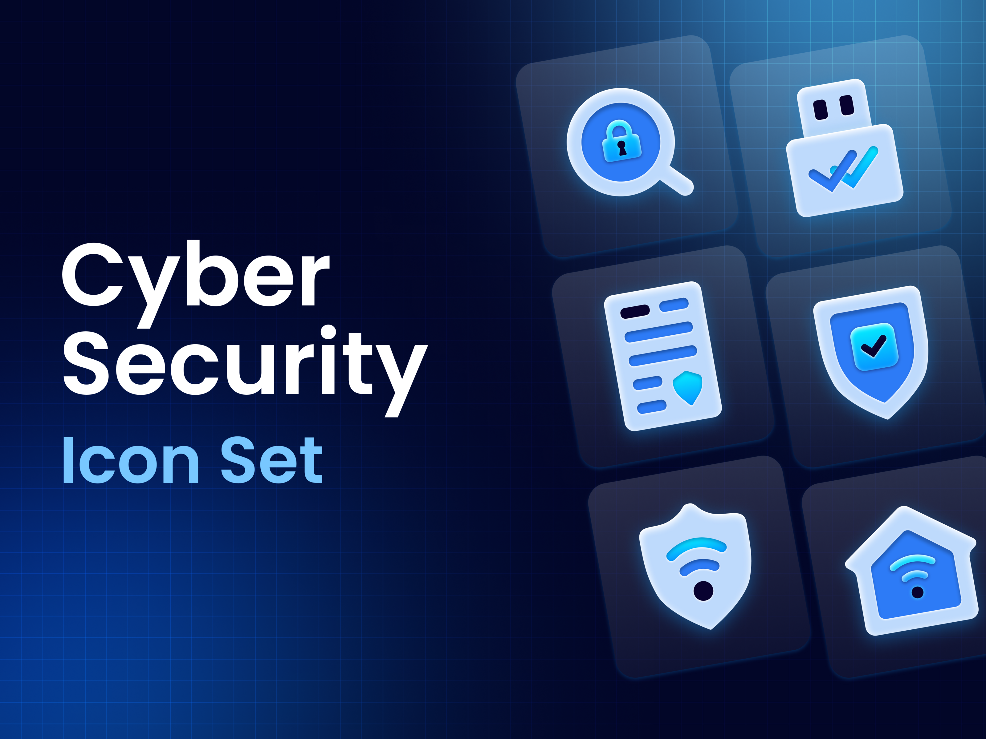 Cyber Security Icon Set — Изображение №1 — Интерфейсы на Dprofile
