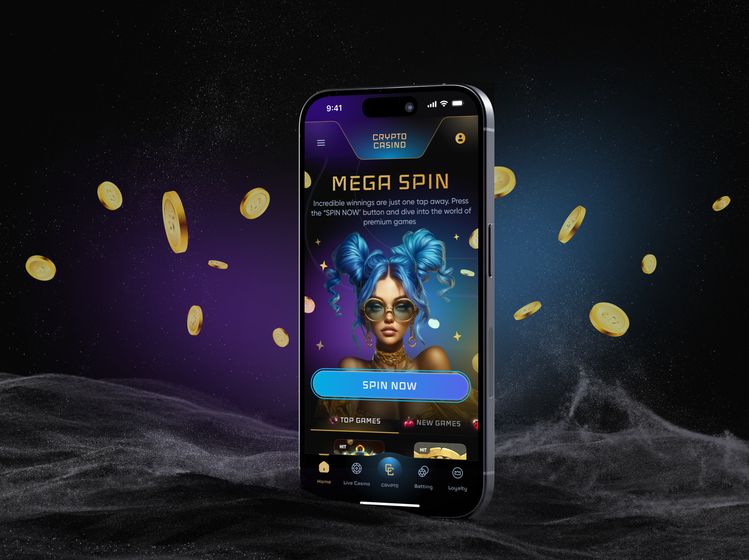 Crypto Casino Online — Изображение №4 — Интерфейсы на Dprofile