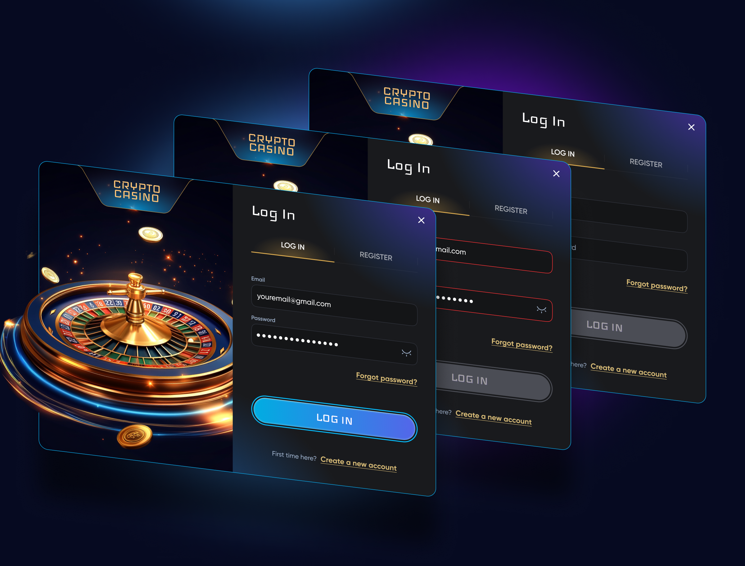 Crypto Casino Online — Изображение №9 — Интерфейсы на Dprofile