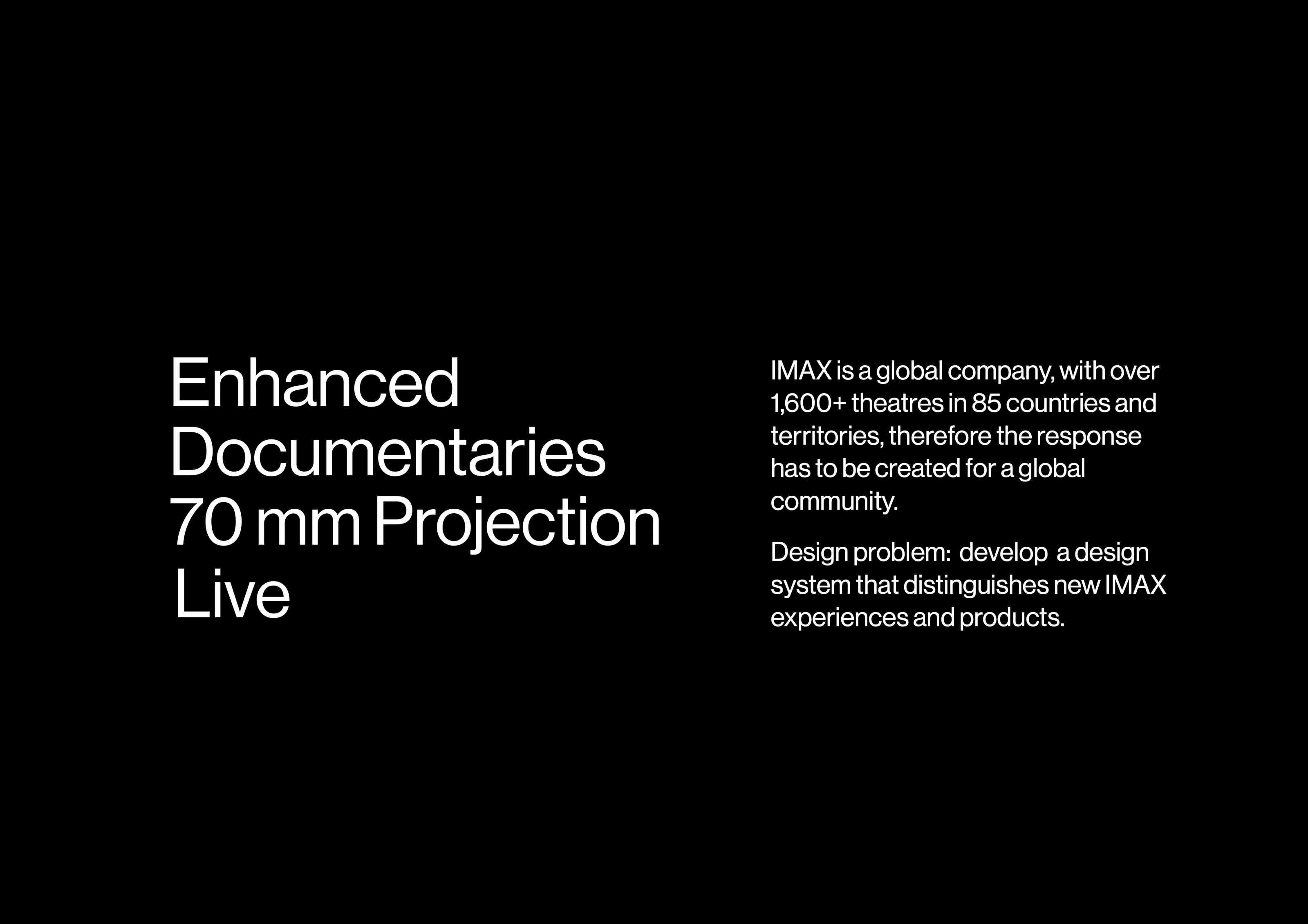 D&AD New Blood |IMAX Дизайн Система — Изображение №2 — Брендинг на Dprofile